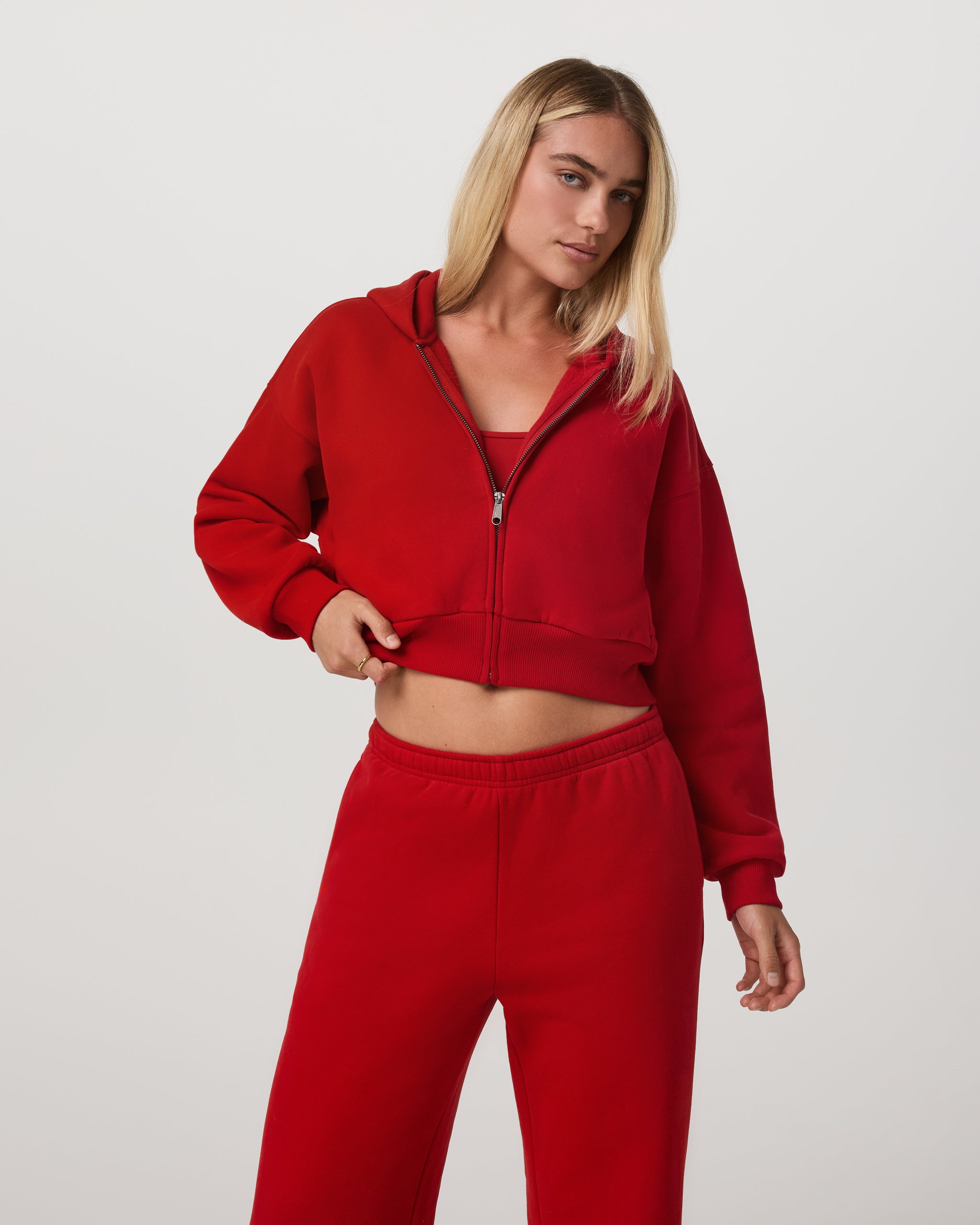 Restore Mini Full Zip Hoodie | Cherry - Image 4
