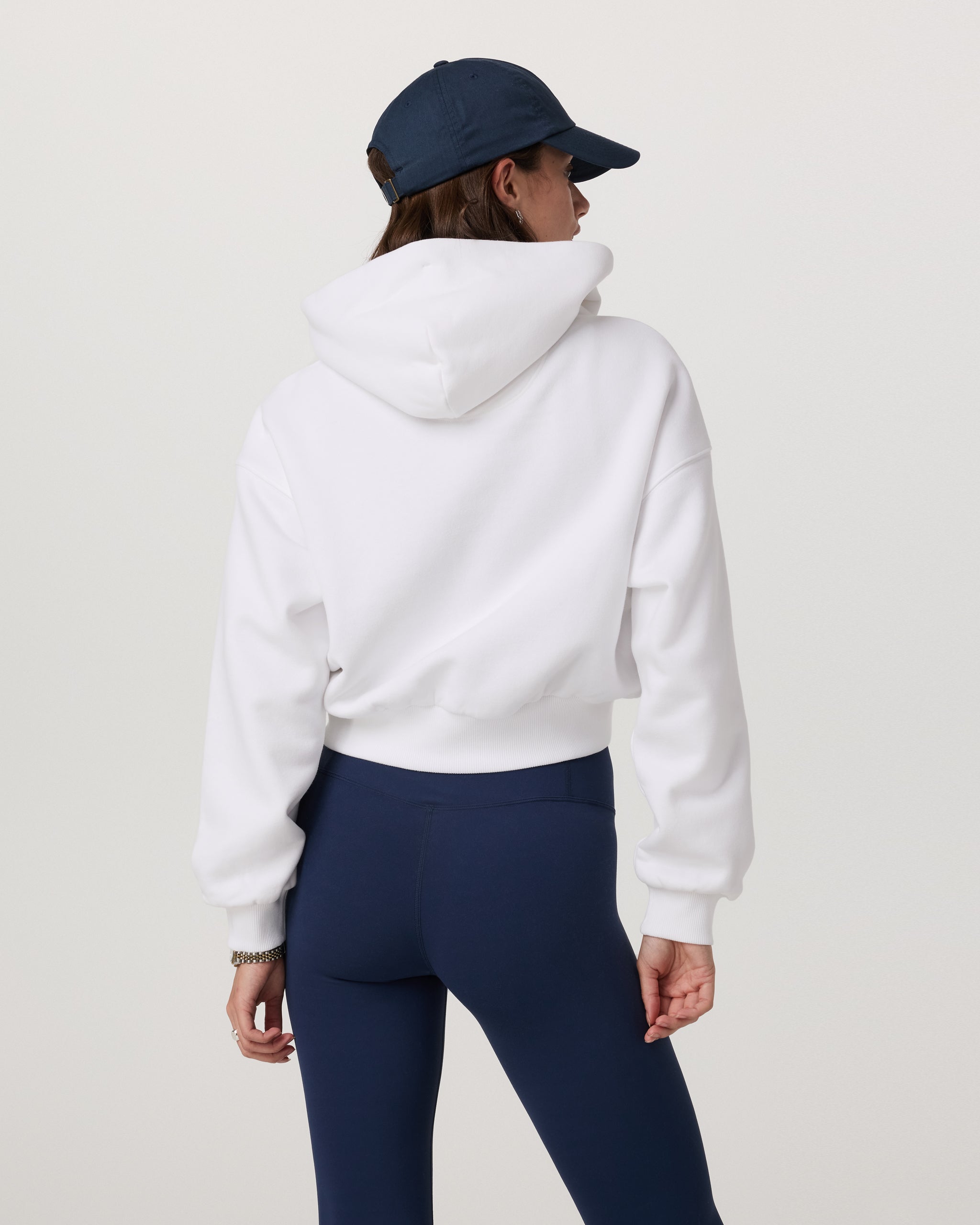 Restore Mini Full Zip Hoodie | White - Image 4