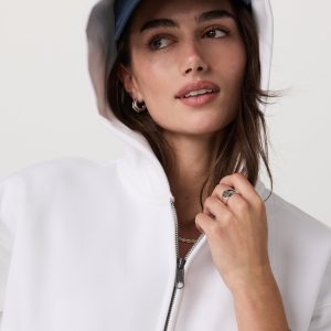 Restore Mini Full Zip Hoodie | White