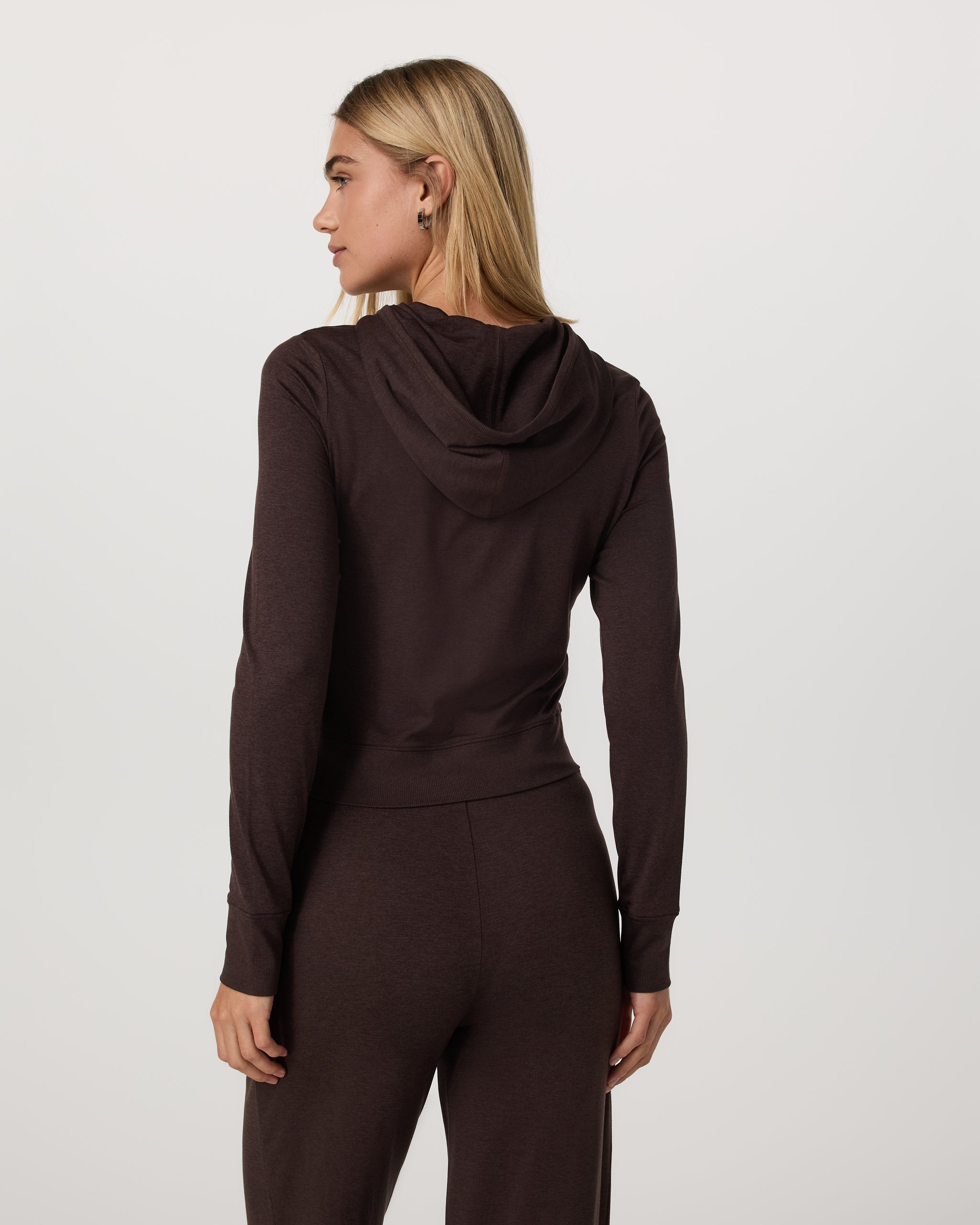 Halo Mini Full Zip Hoodie | Java Heather - Image 3