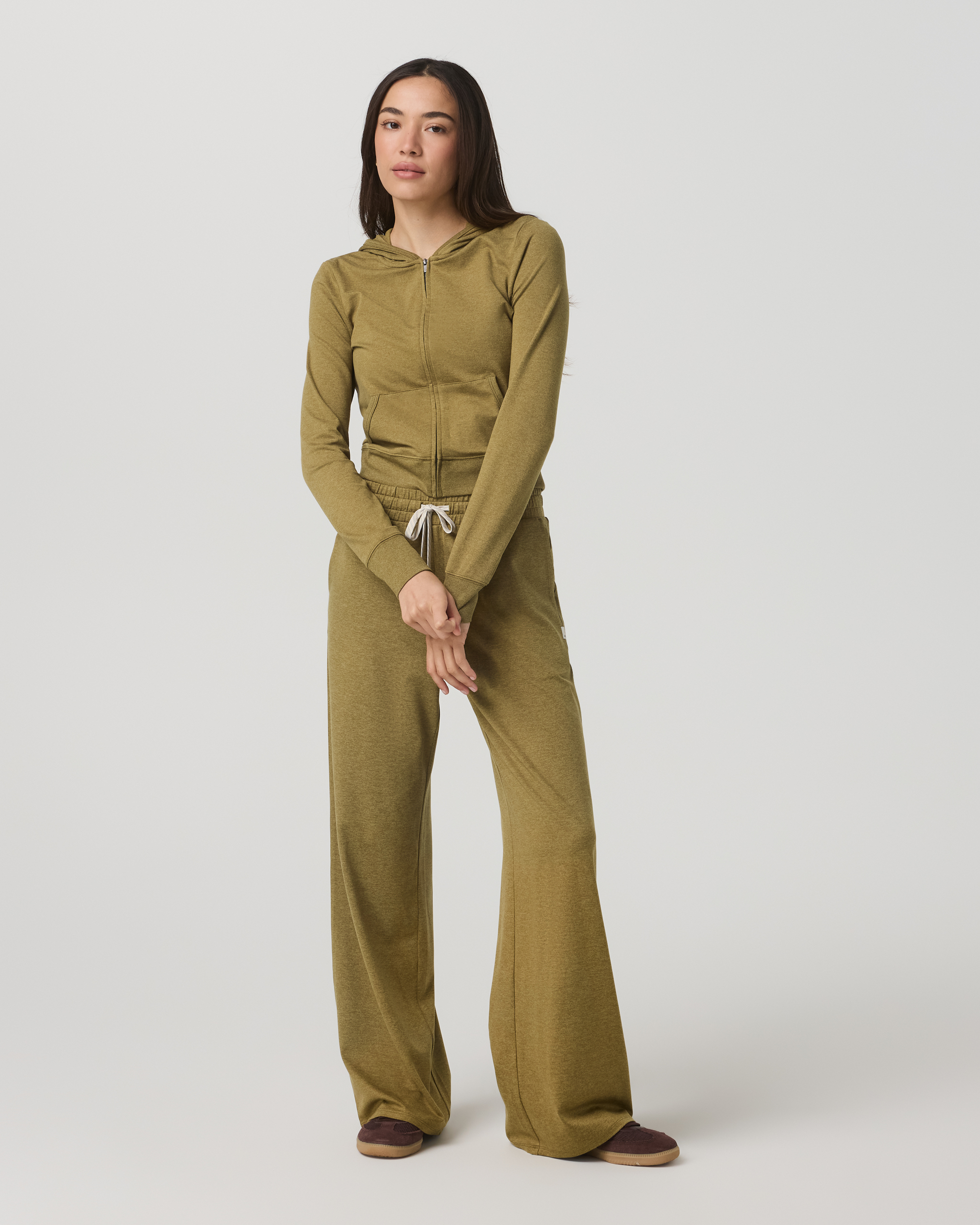 Halo Mini Full Zip Hoodie | Saguaro Heather - Image 4