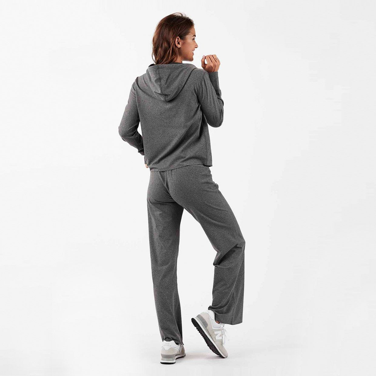 Sequoia Crop Hoodie | Heather Grey - Image 3