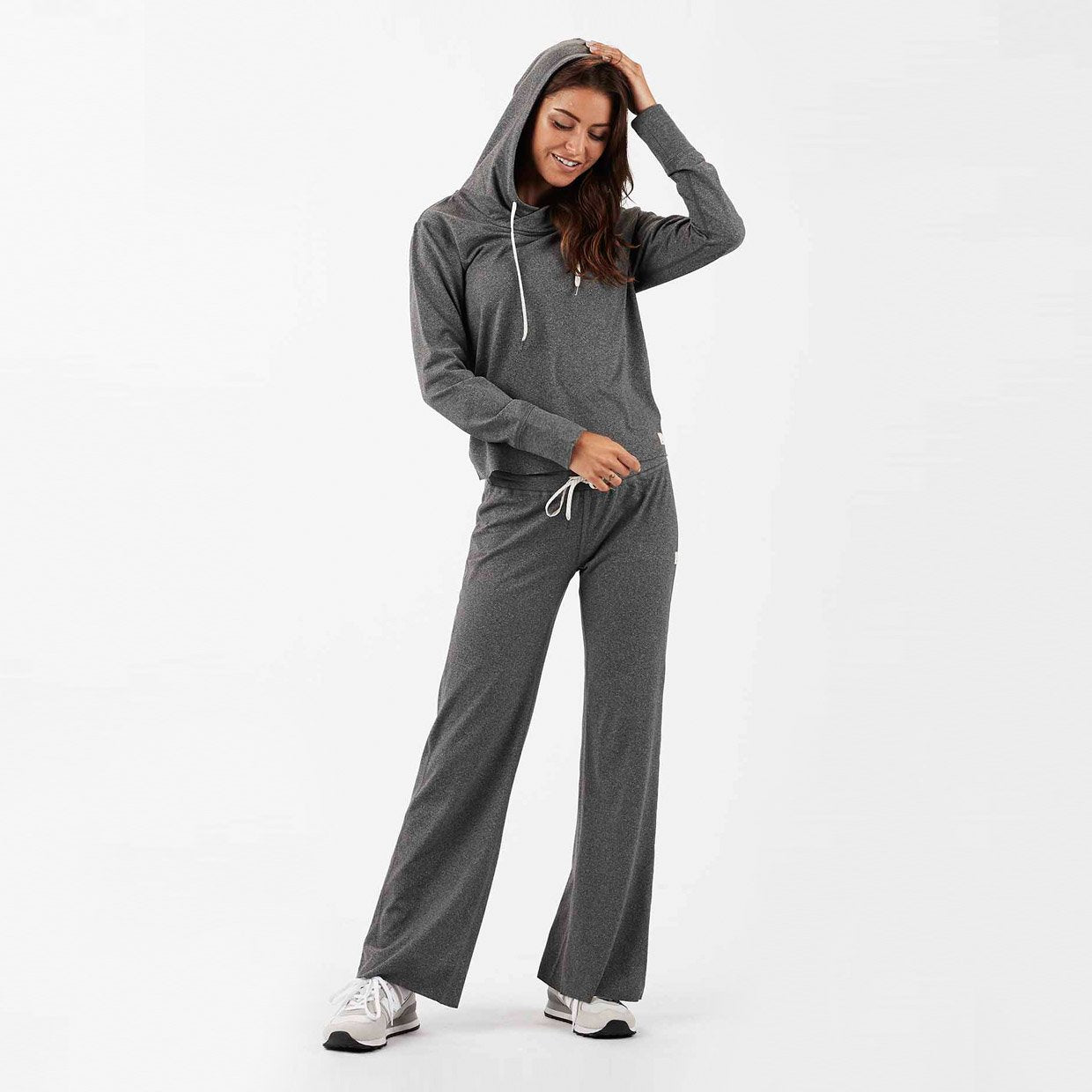 Sequoia Crop Hoodie | Heather Grey - Image 4
