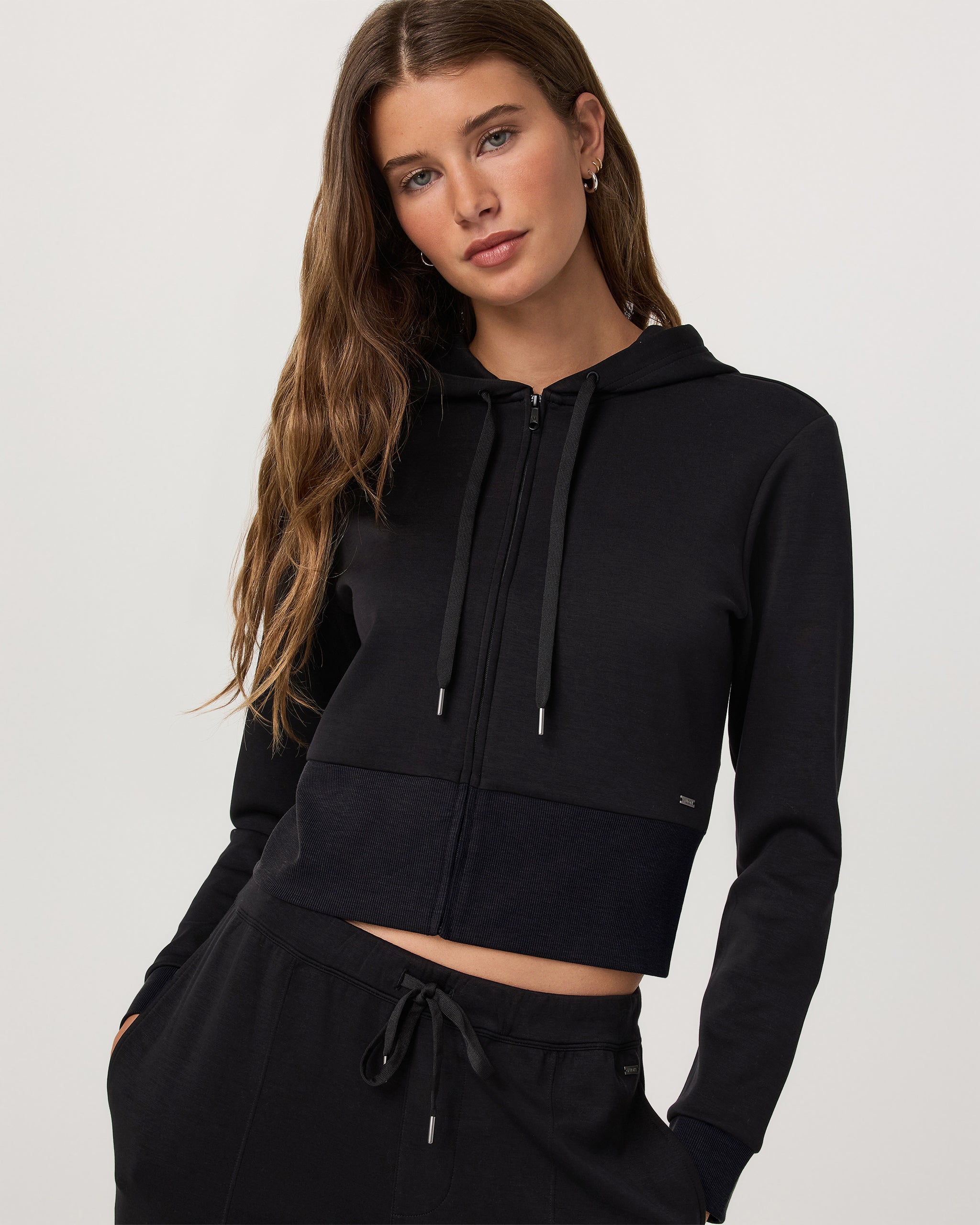 Compose Full Zip Hoodie | Black - Image 2
