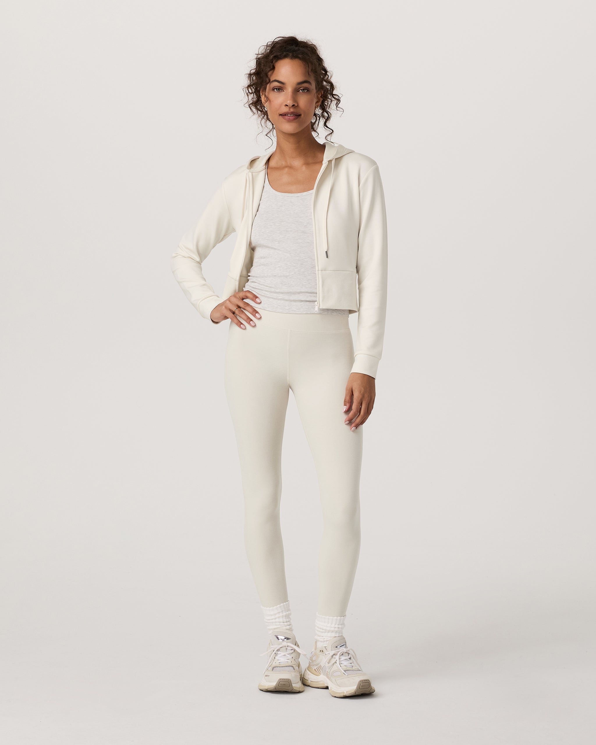Compose Full Zip Hoodie | Marshmallow - Image 5