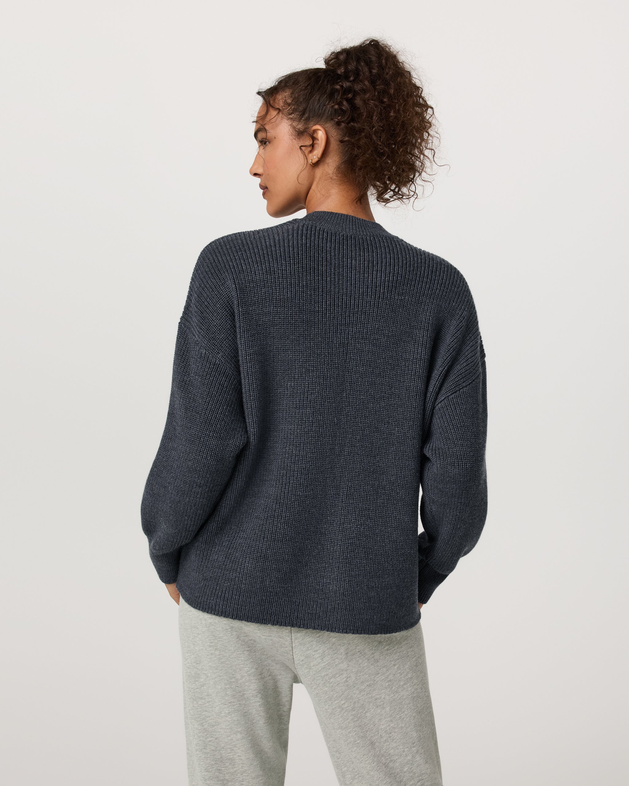 Alps Classic Crew Sweater | Charcoal - Image 5