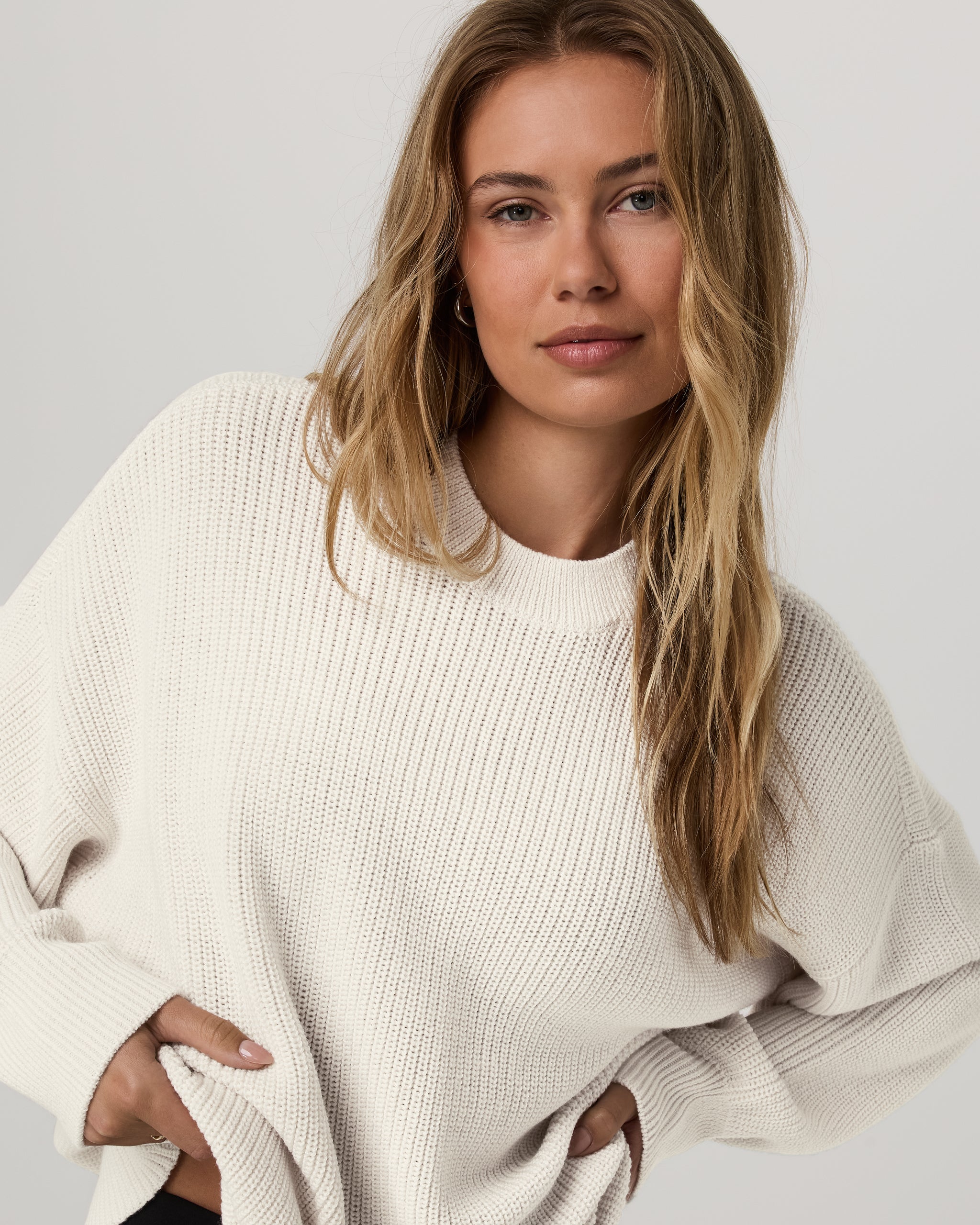 Alps Classic Crew Sweater | Marshmallow - Image 2
