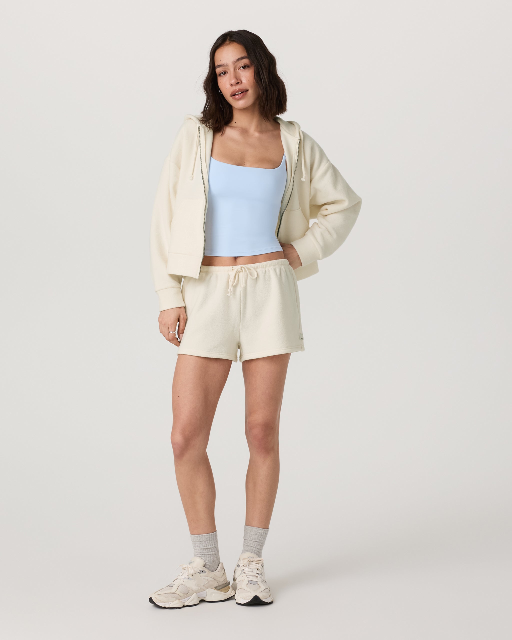 Beach Fleece Zip Up | Natural - Image 4
