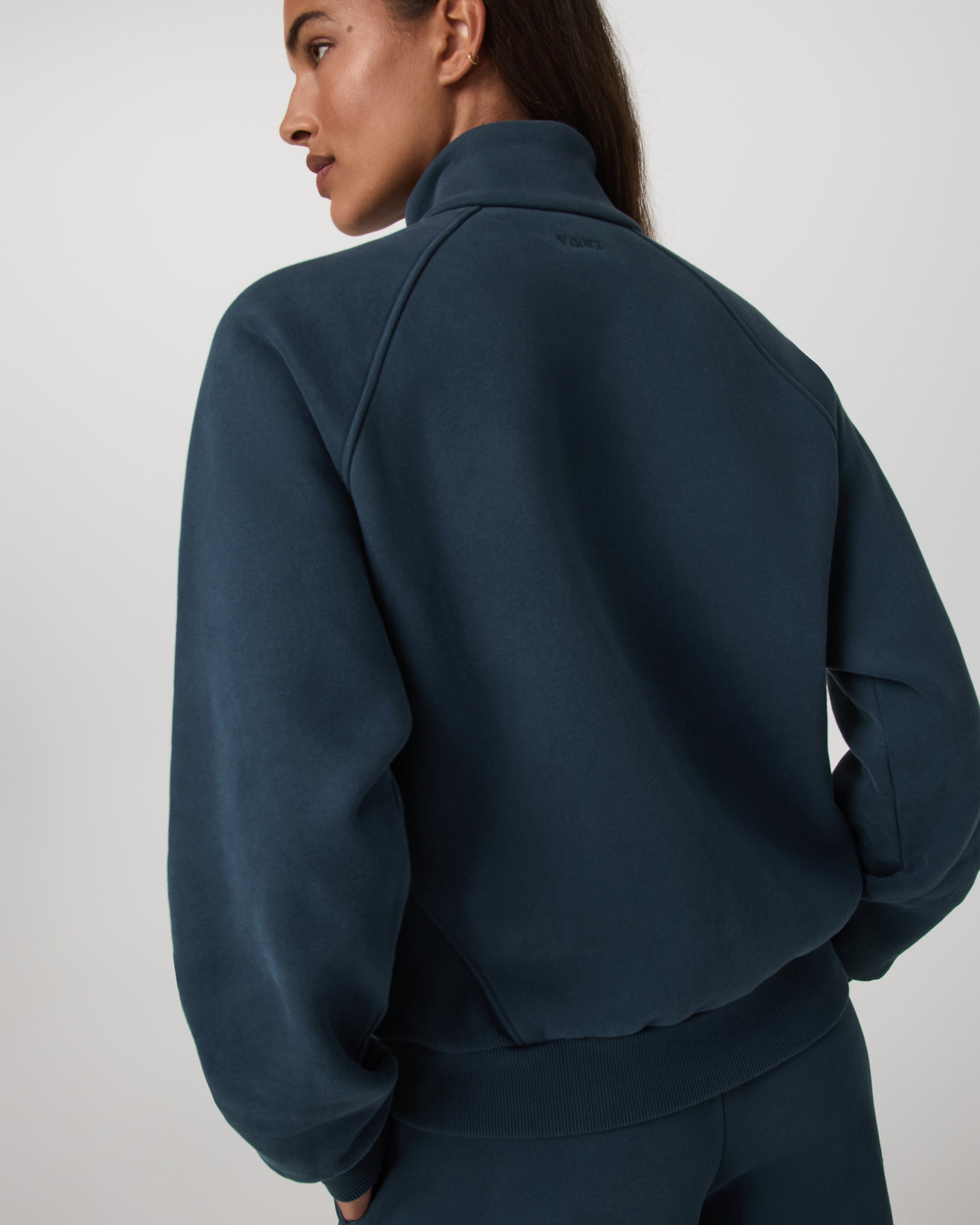 Restore Double Zip Sweatshirt | Ocean Blue - Image 3
