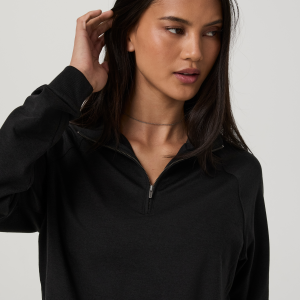 Halo Half Zip | Black Heather