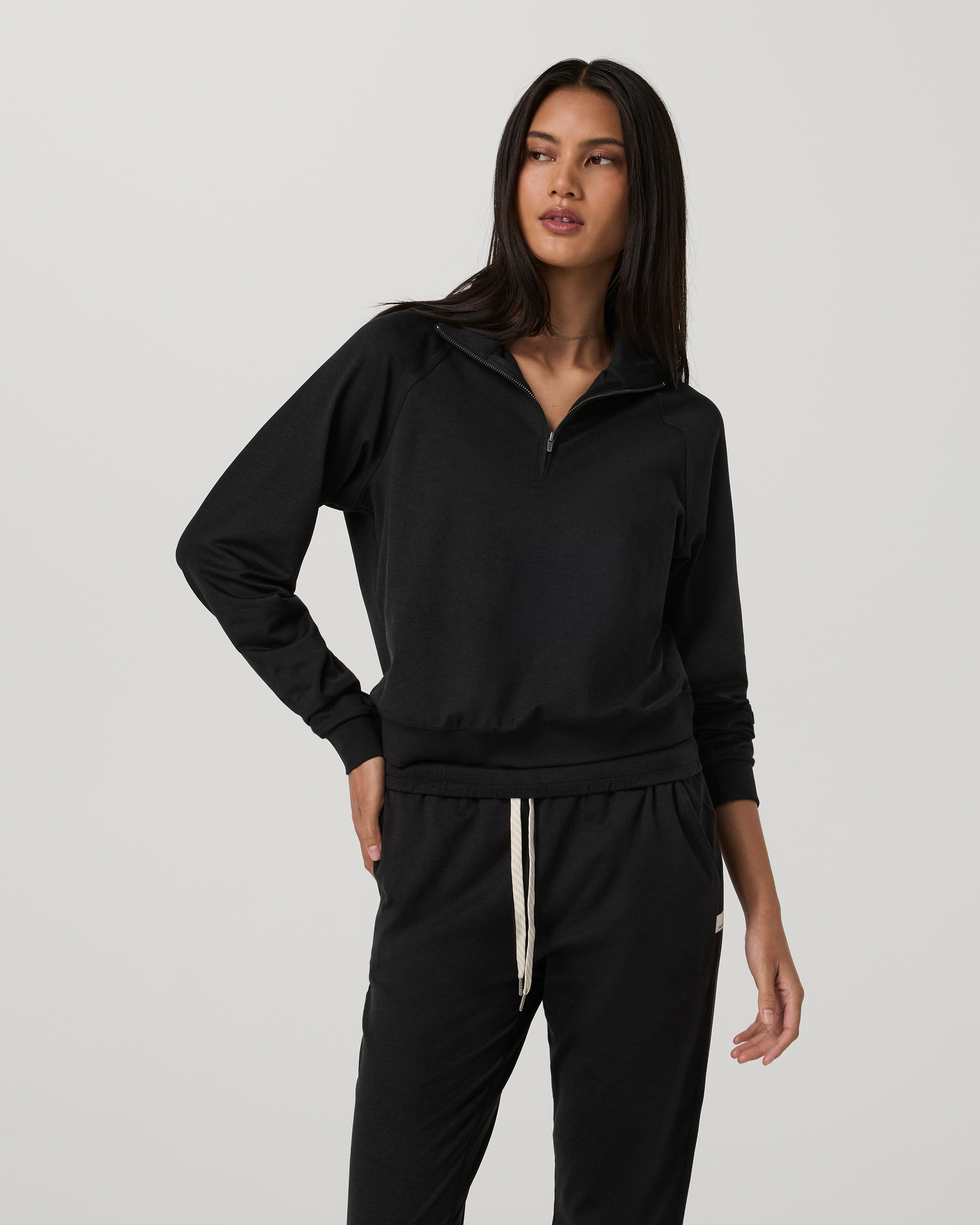 Halo Half Zip | Black Heather - Image 2