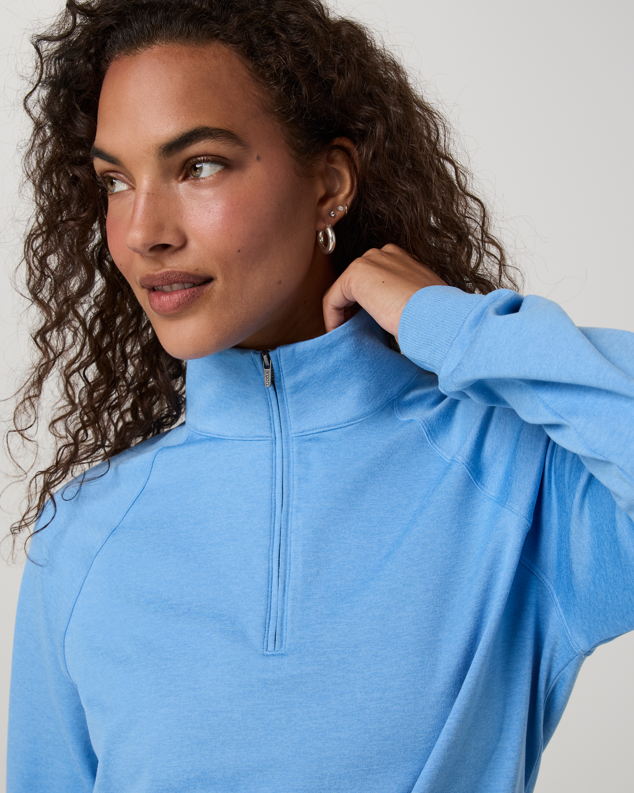 Halo Half Zip | Oasis Blue Heather - Image 2