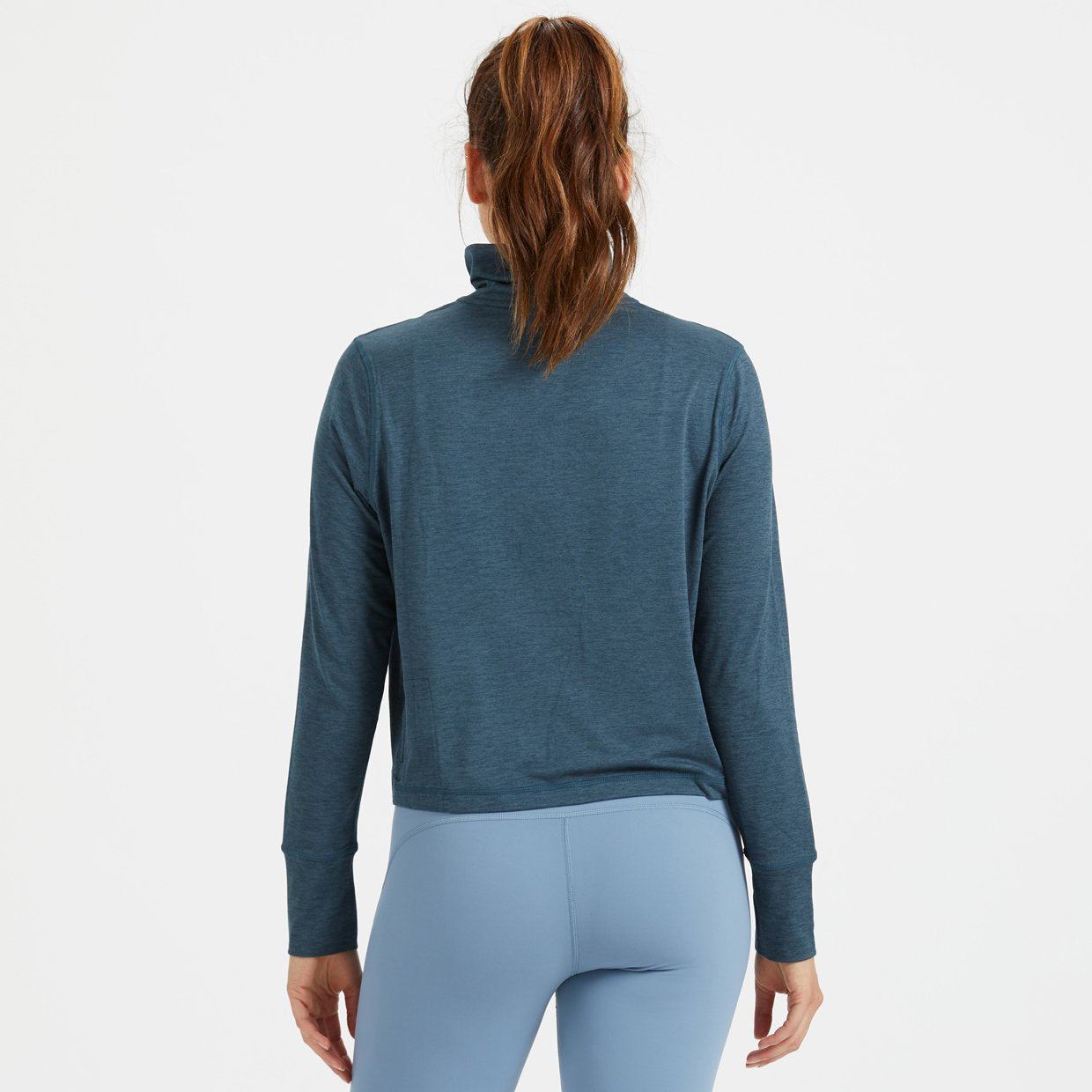 Crescent Half Zip | Indigo Heather - Image 2
