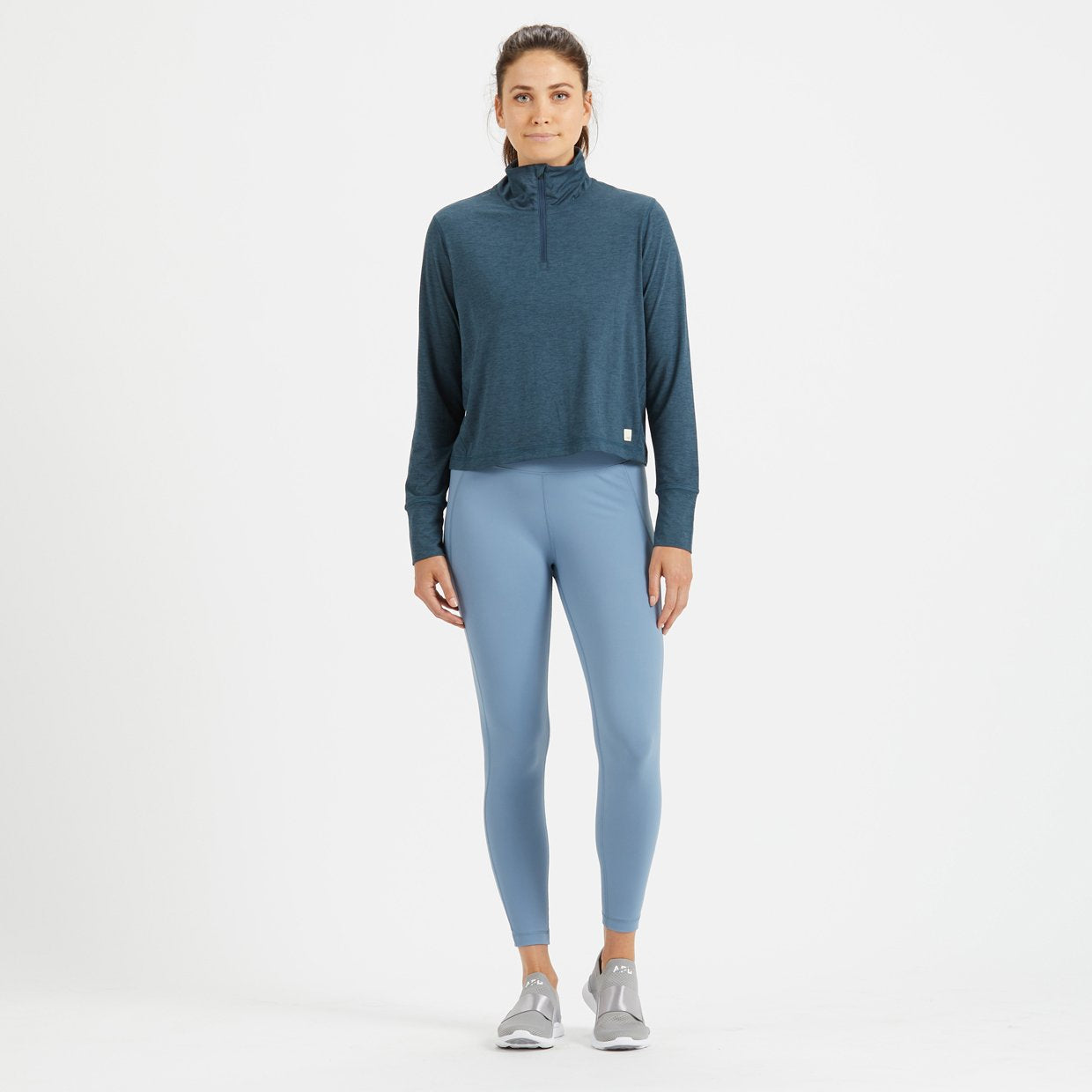 Crescent Half Zip | Indigo Heather - Image 3