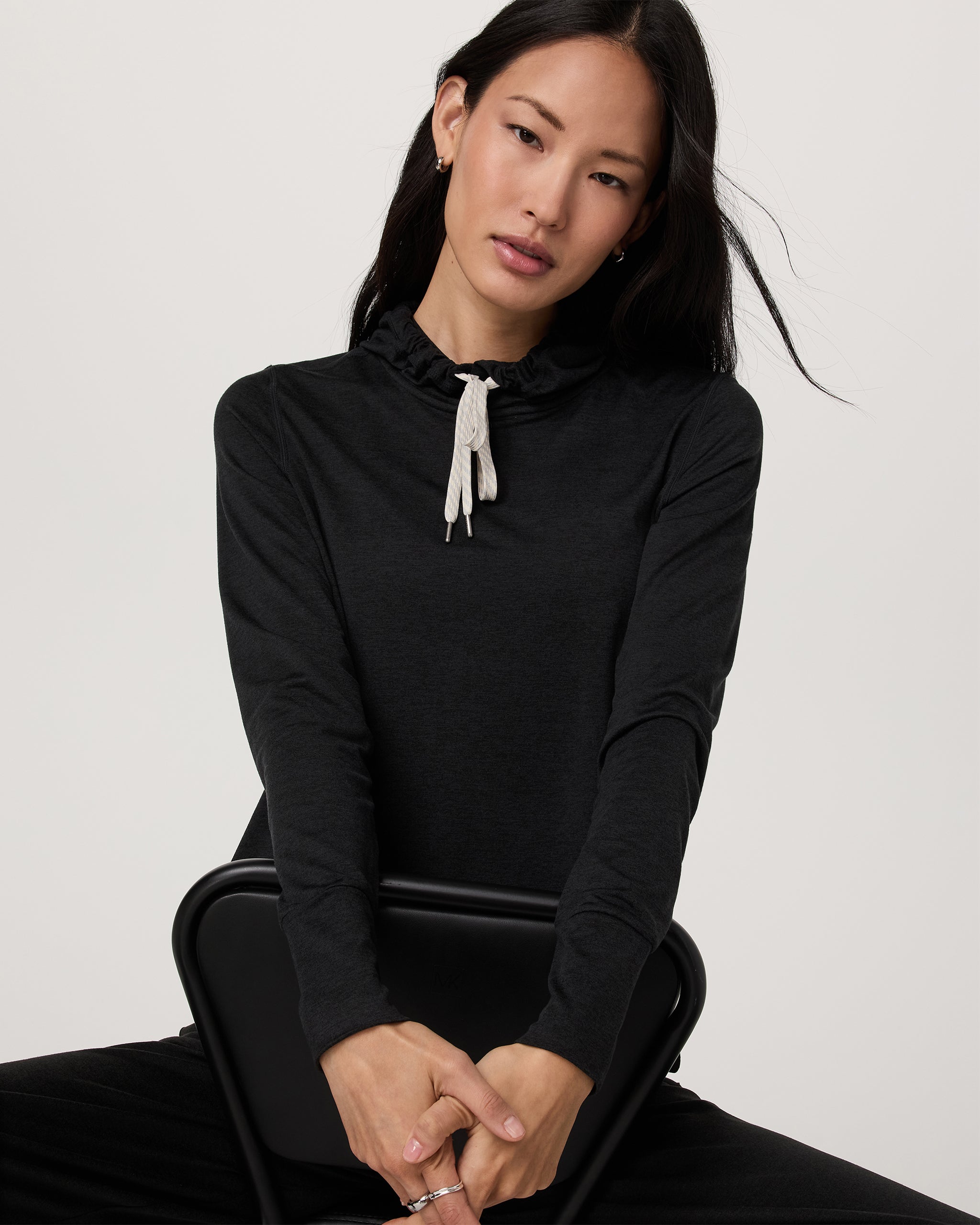 Halo Essential Hoodie | Black Heather - Image 4