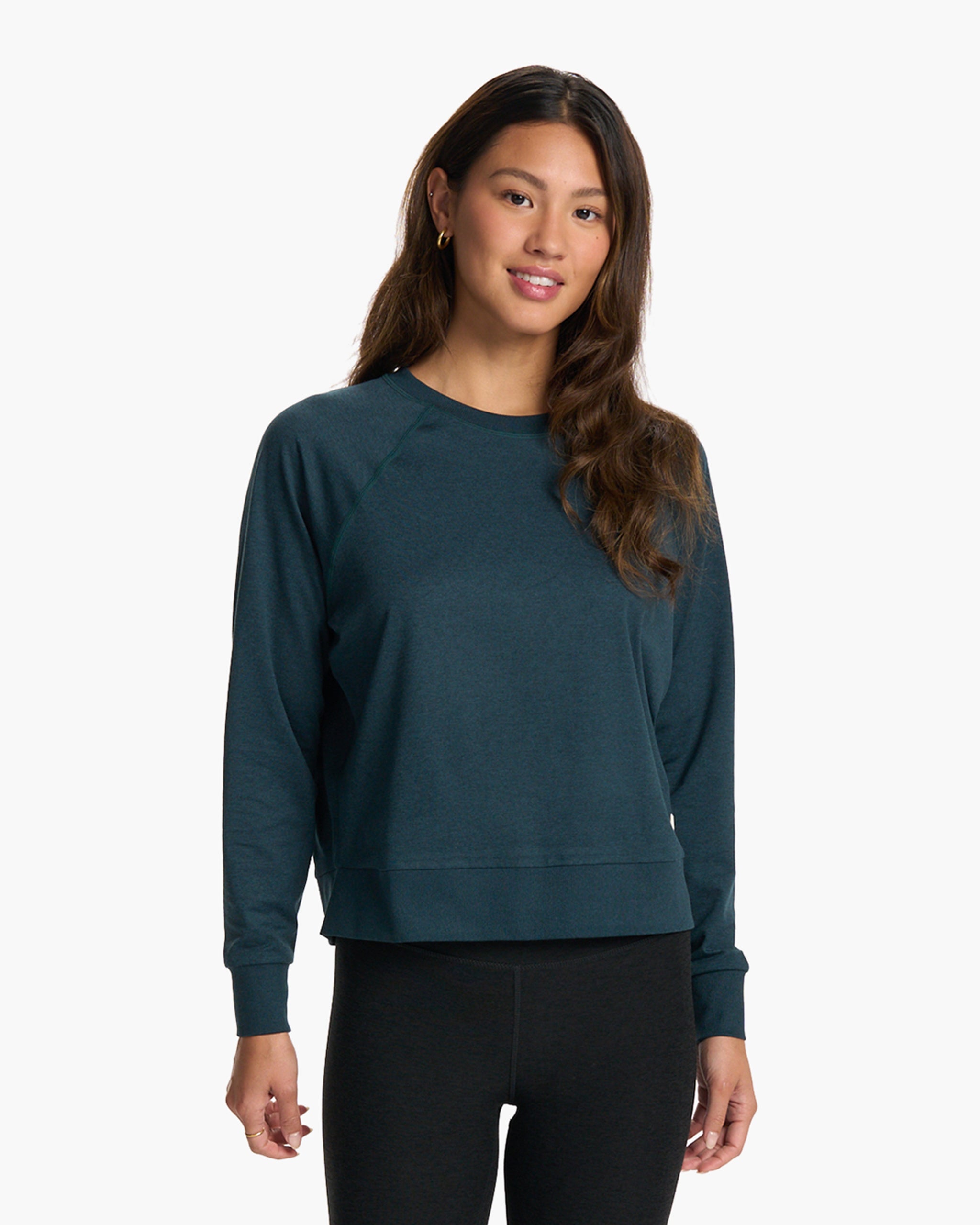 Long Sleeve Halo Crew | Beryl Heather - Image 2