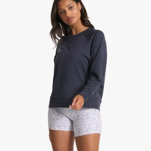Long Sleeve Halo Crew | Midnight Heather