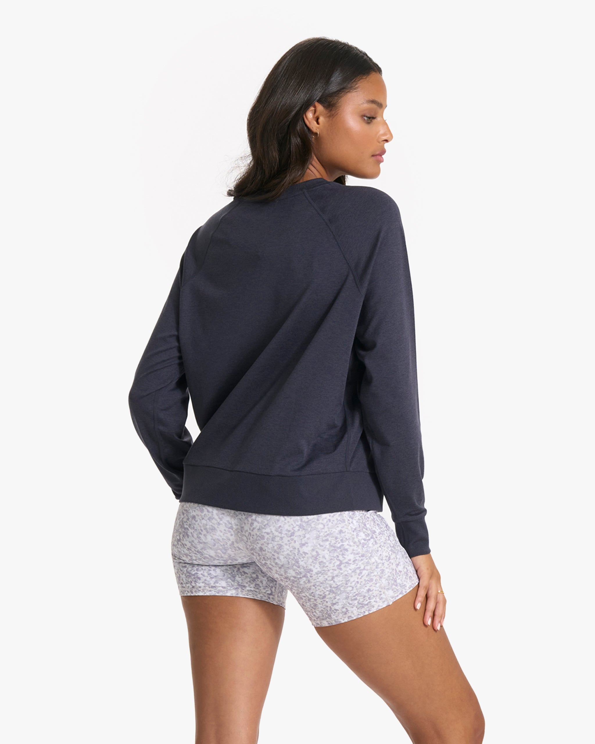 Long Sleeve Halo Crew | Midnight Heather - Image 4