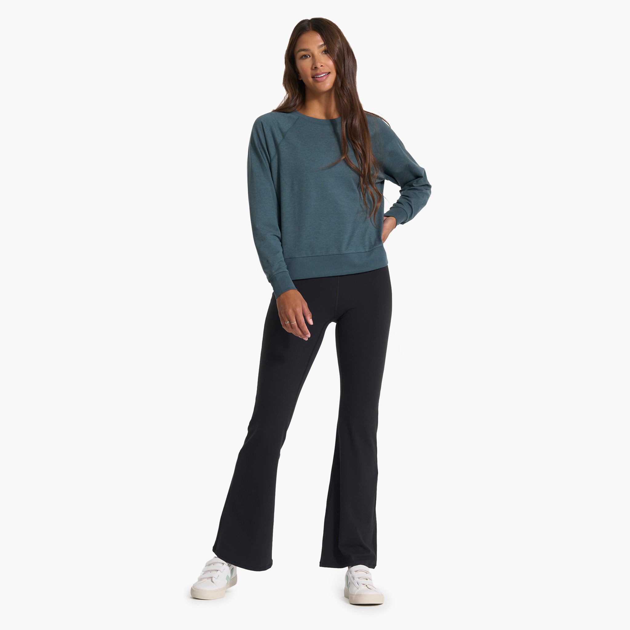 Long-Sleeve Halo Crew | Stone Heather - Image 4
