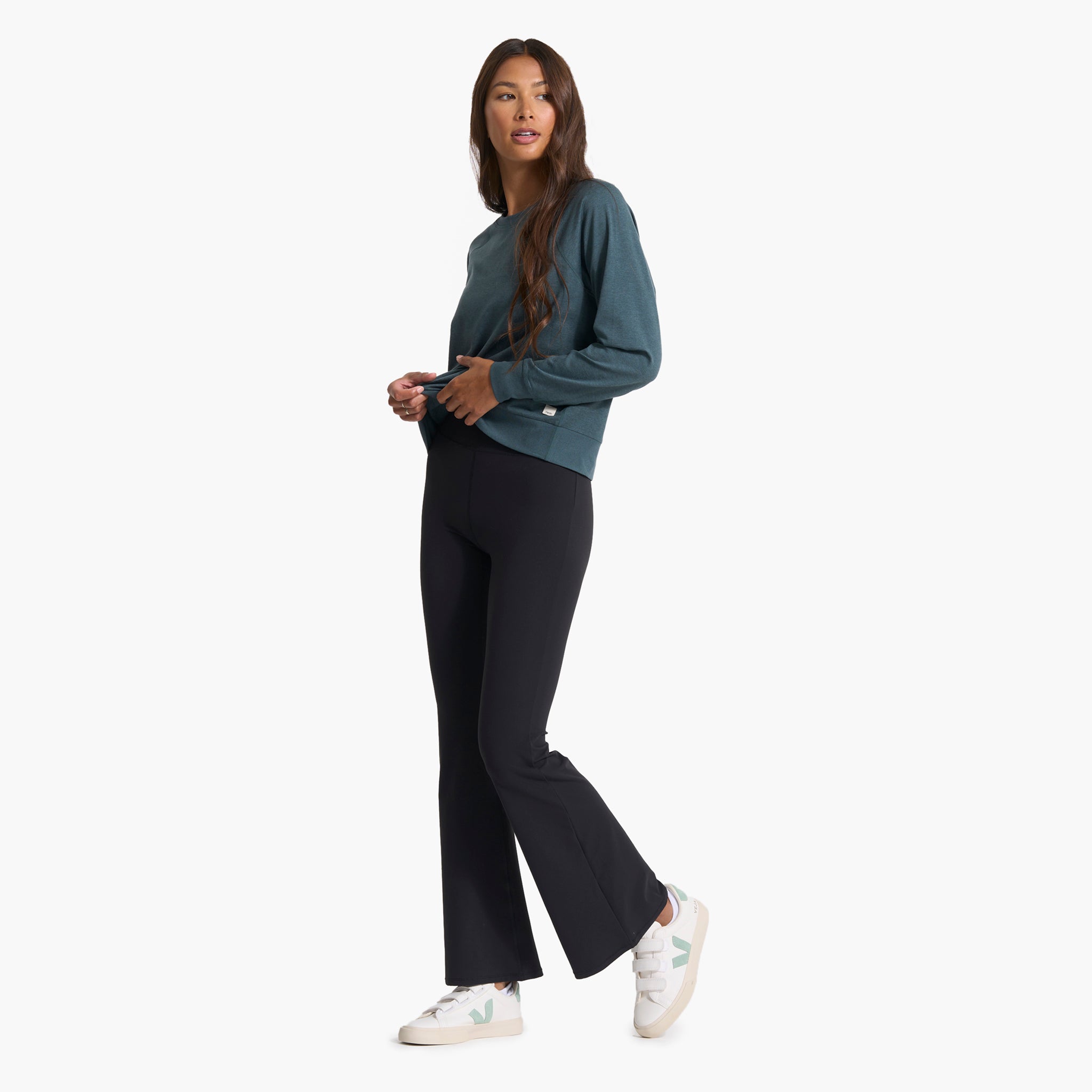 Long-Sleeve Halo Crew | Stone Heather - Image 5