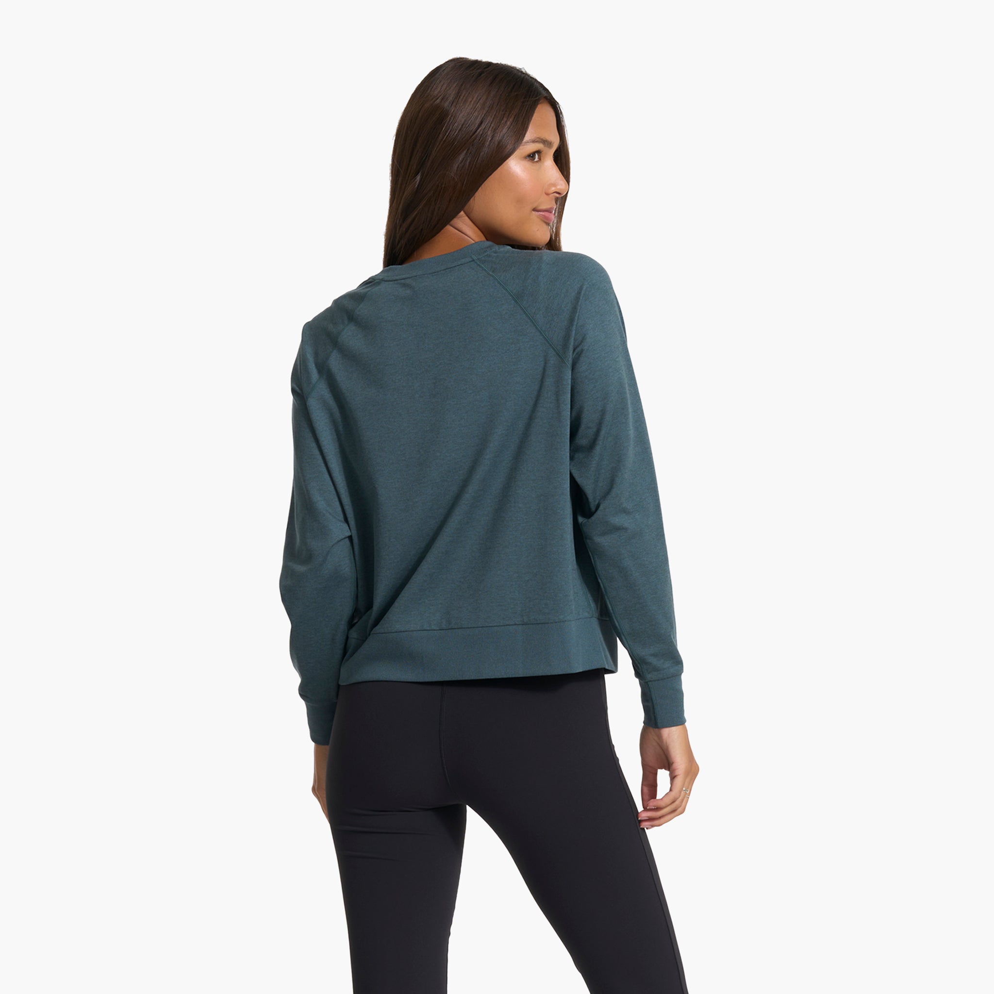 Long-Sleeve Halo Crew | Stone Heather - Image 3