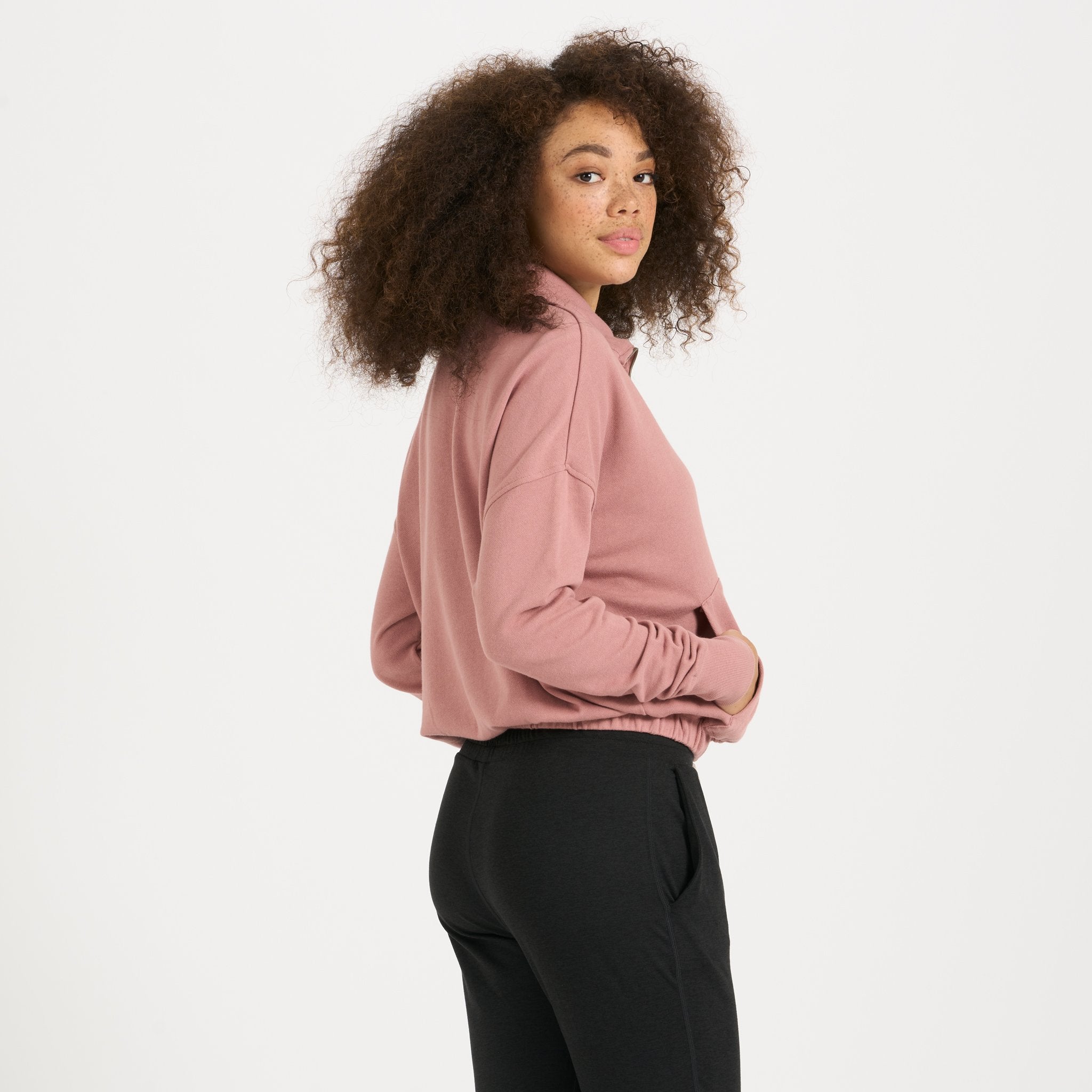 Sunnyside Half Zip | Burnt Clay - Image 3