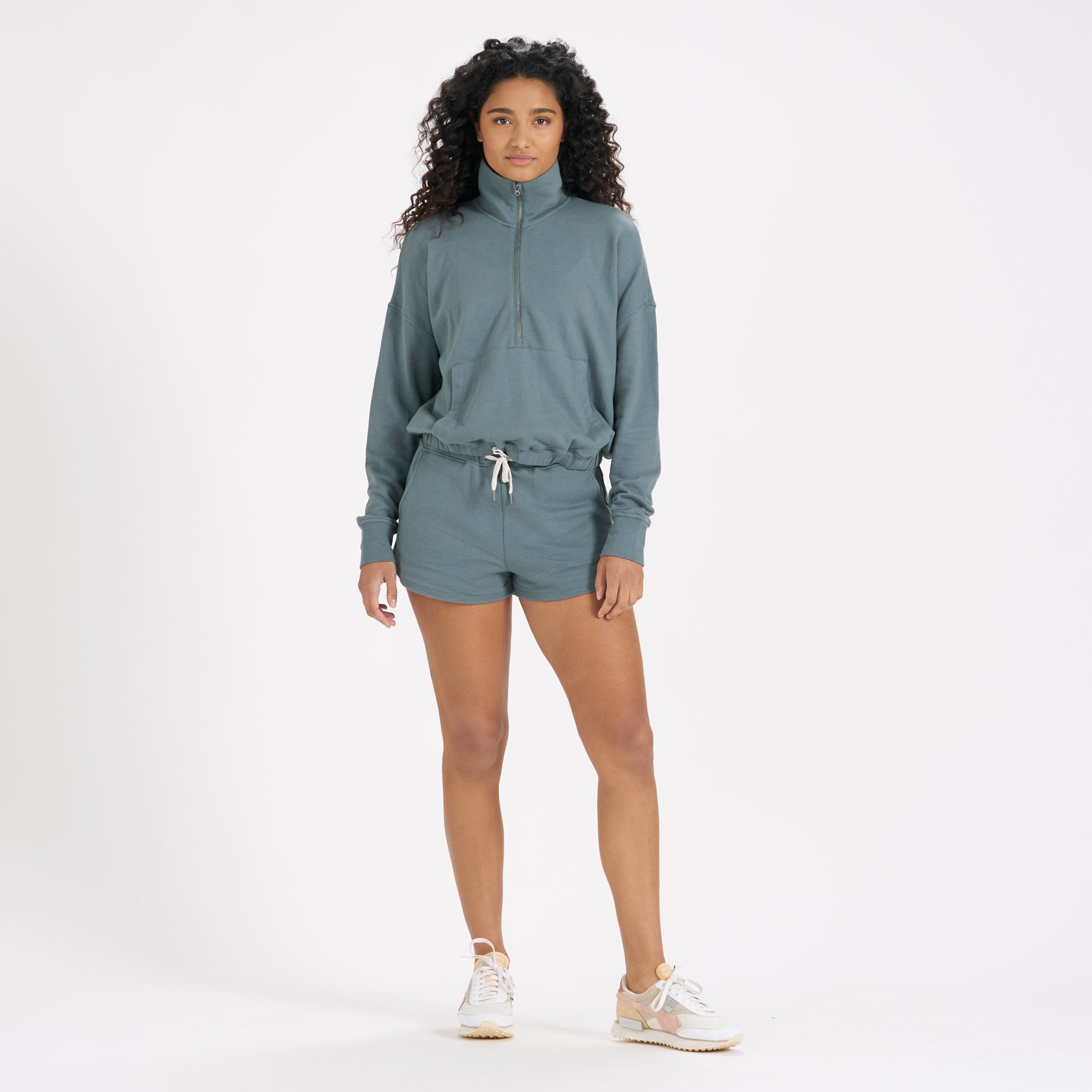 Sunnyside Half Zip | Steel Blue - Image 4