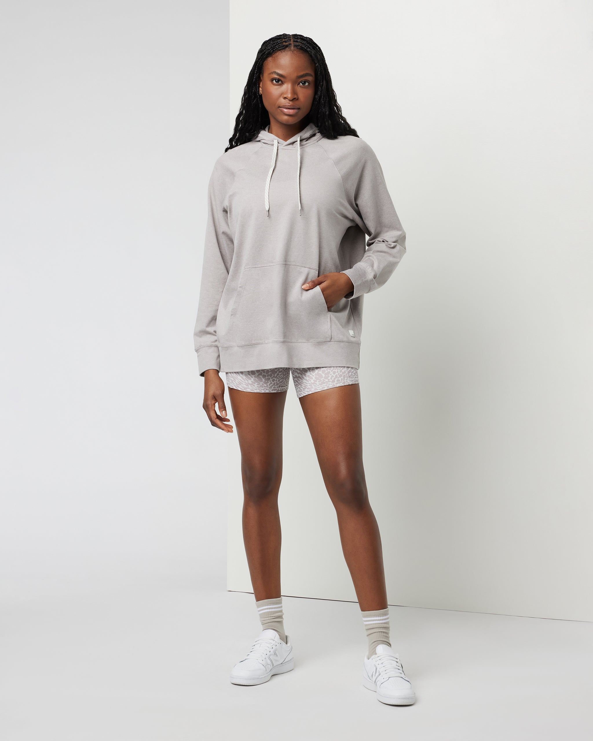 Halo Oversized Hoodie | Soft Pewter Heather - Image 2