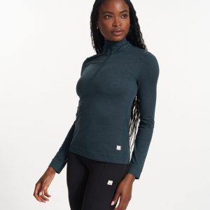 Halo Essential Half Zip | Beryl Heather