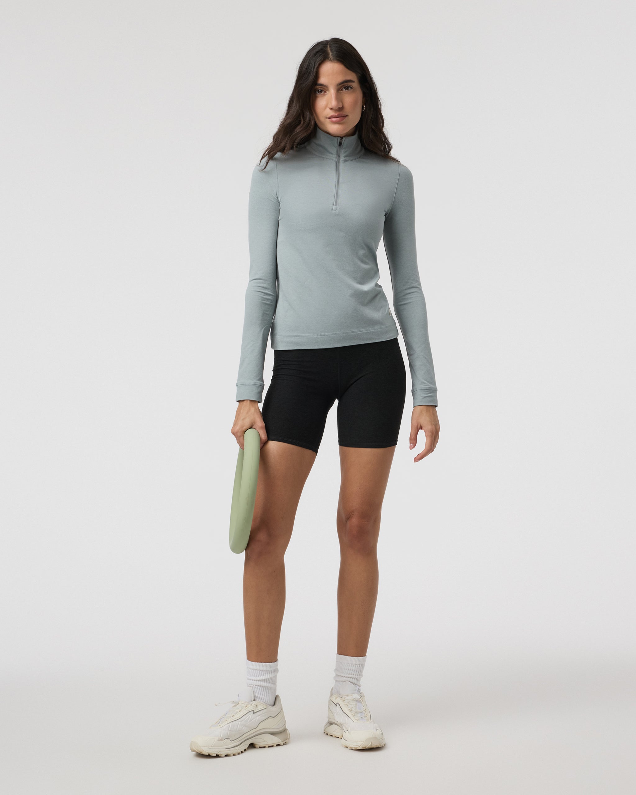 Halo Essential Half Zip | Chalk Blue Heather - Image 4