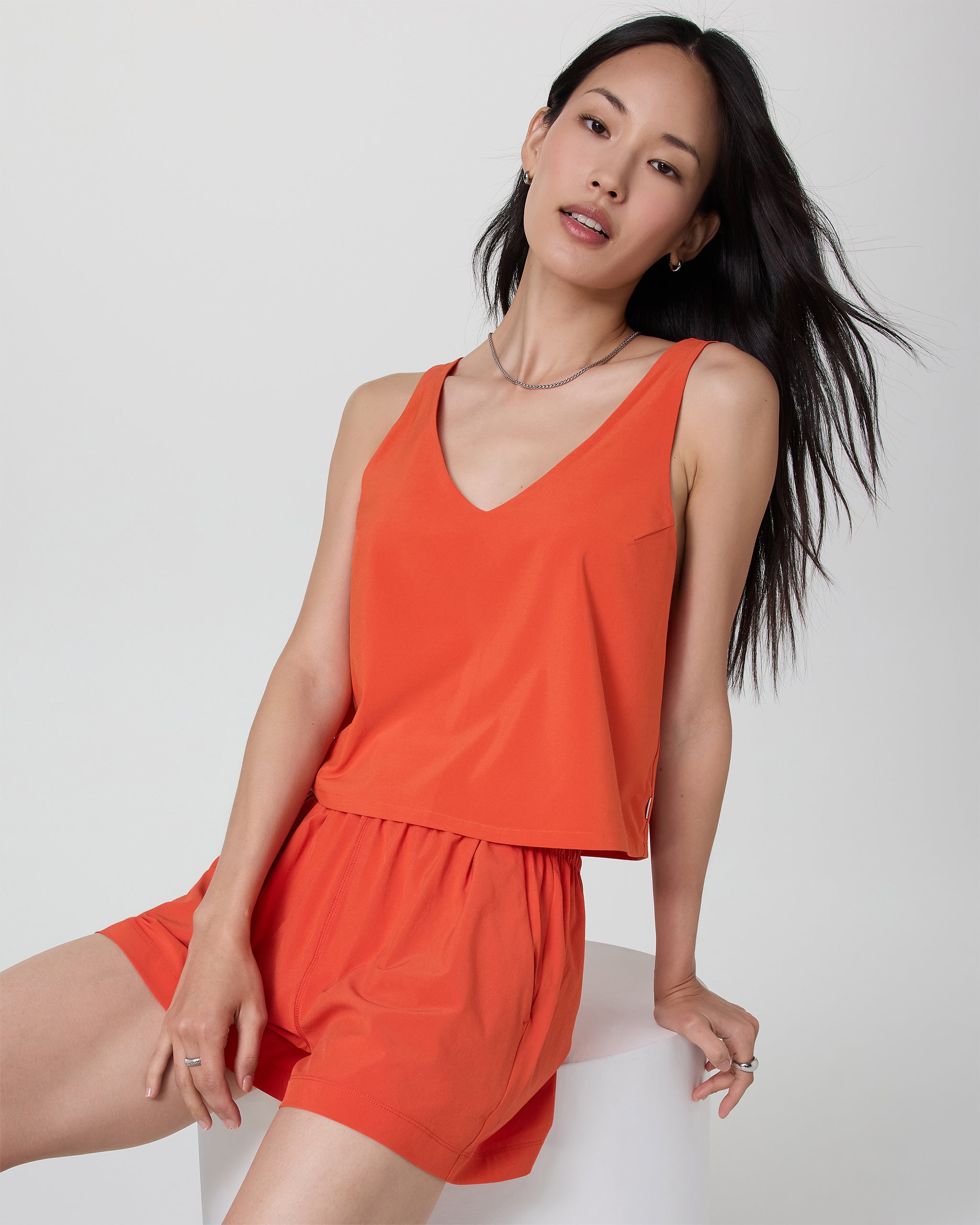 Villa Short | Bright Poppy - Image 2