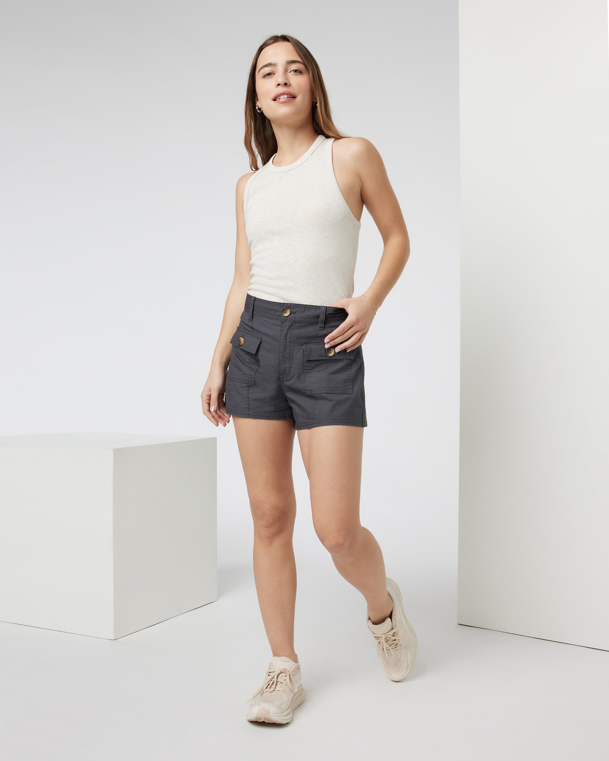 Vintage Ripstop Utility Short | Charcoal - Image 5
