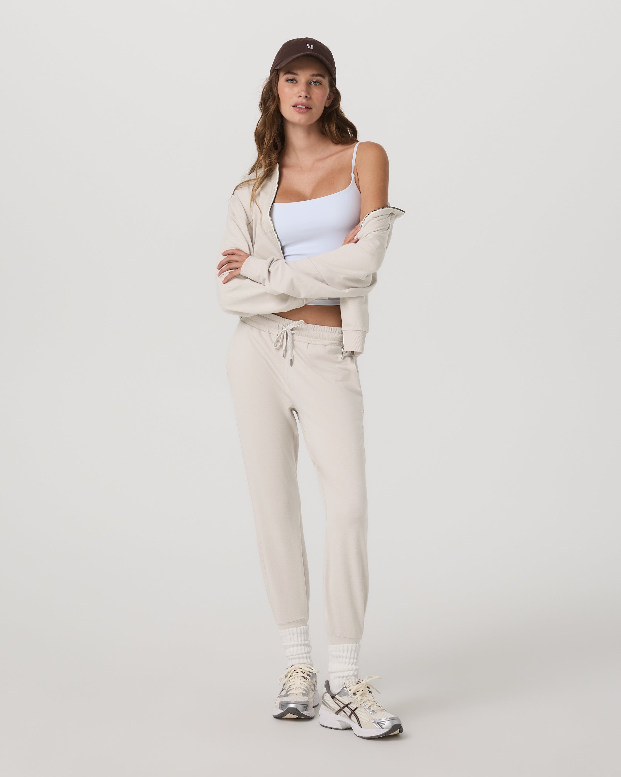 Performance Jogger - Long | Ecru Heather - Image 4