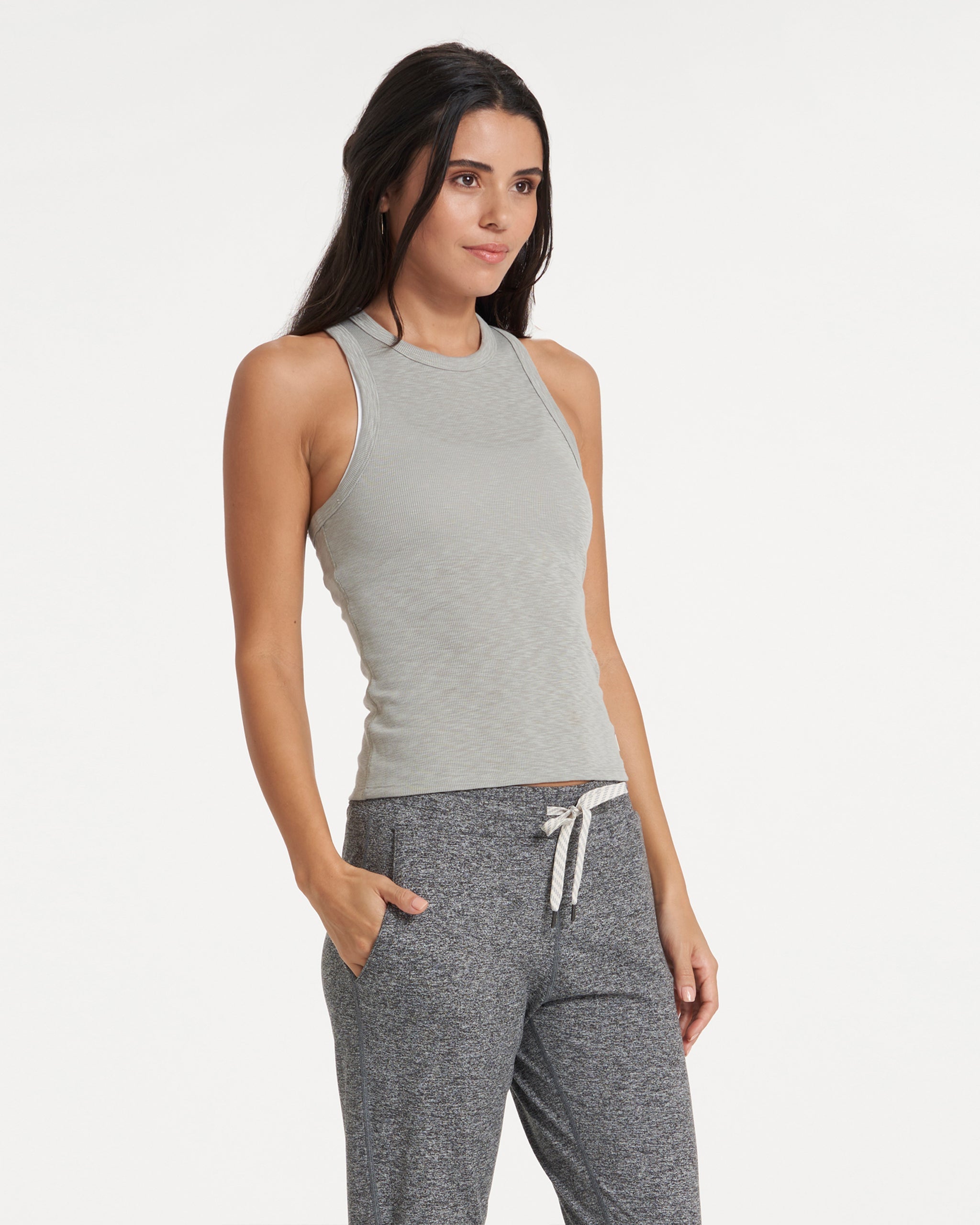 Sunrise High Neck Tank | Eucalyptus - Image 3