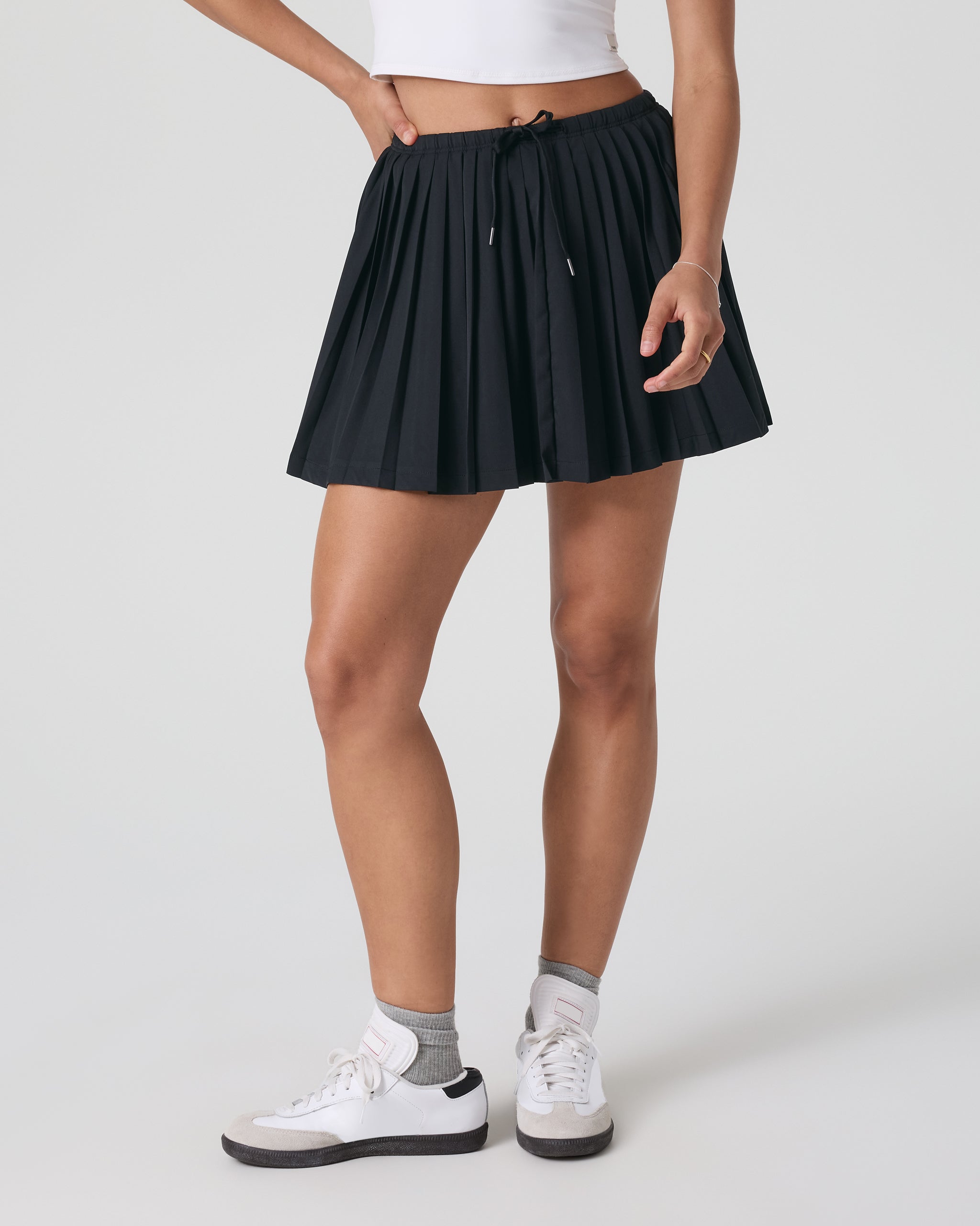Clementine Pleated Skirt 15 | Black
