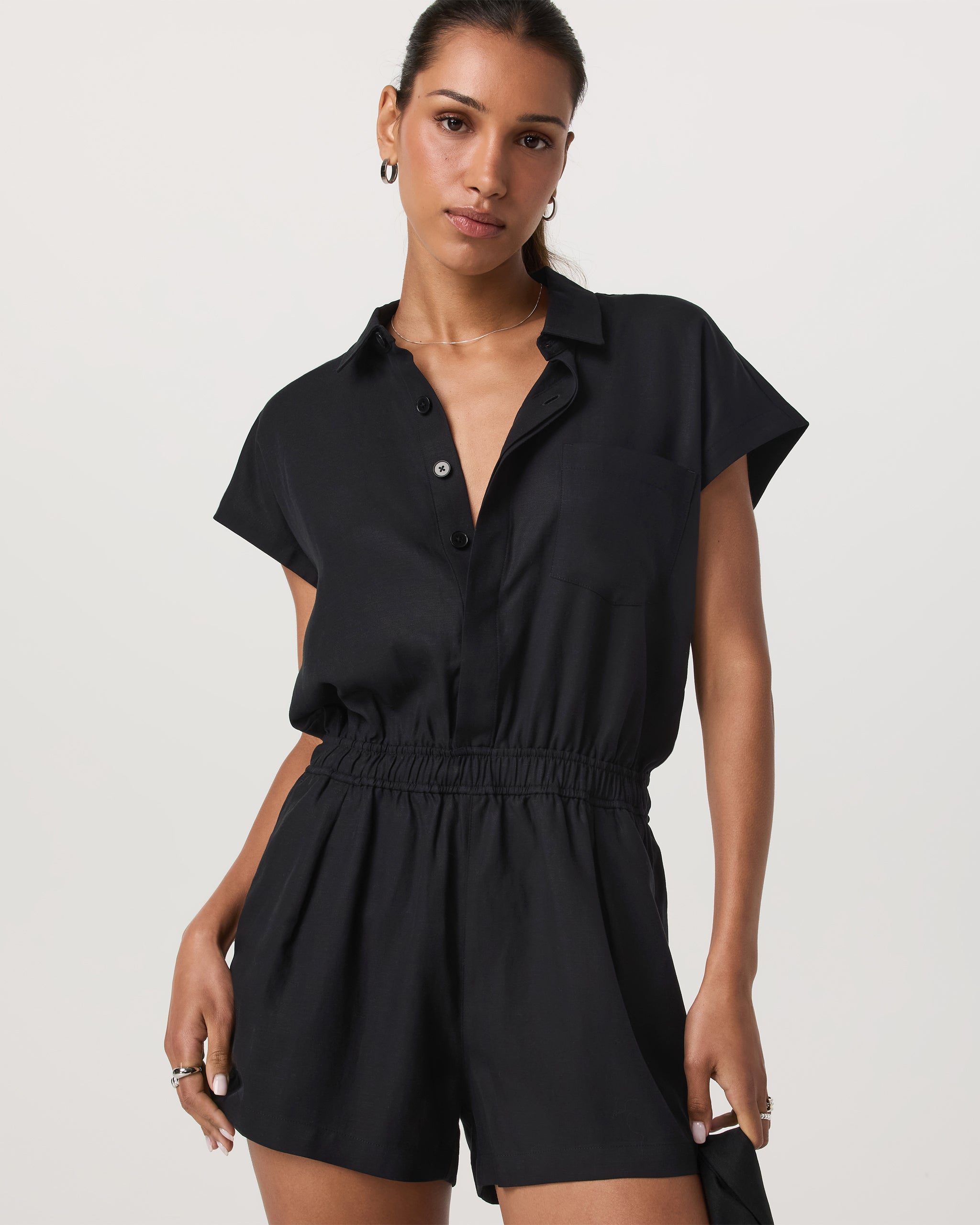 Trestles Twill Romper | Black - Image 4