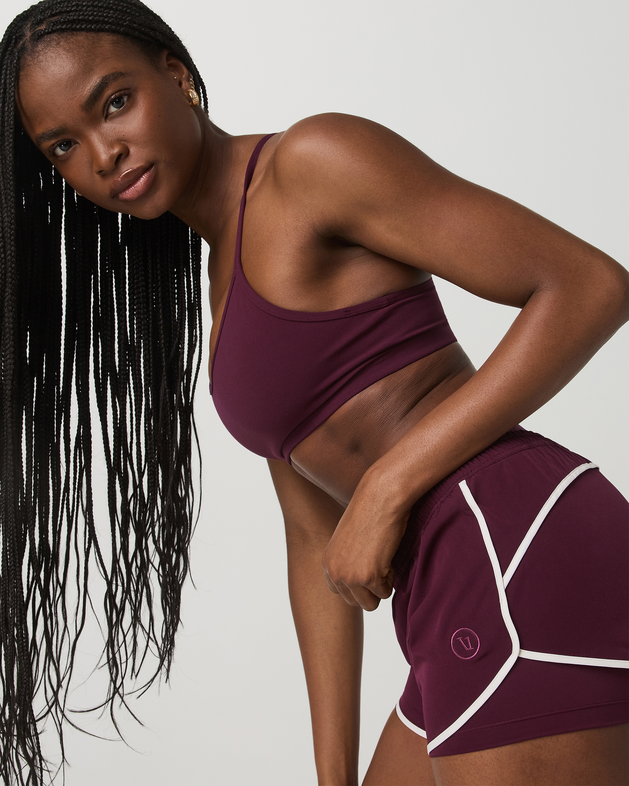 Luna Piped Short | Cerise - Image 2
