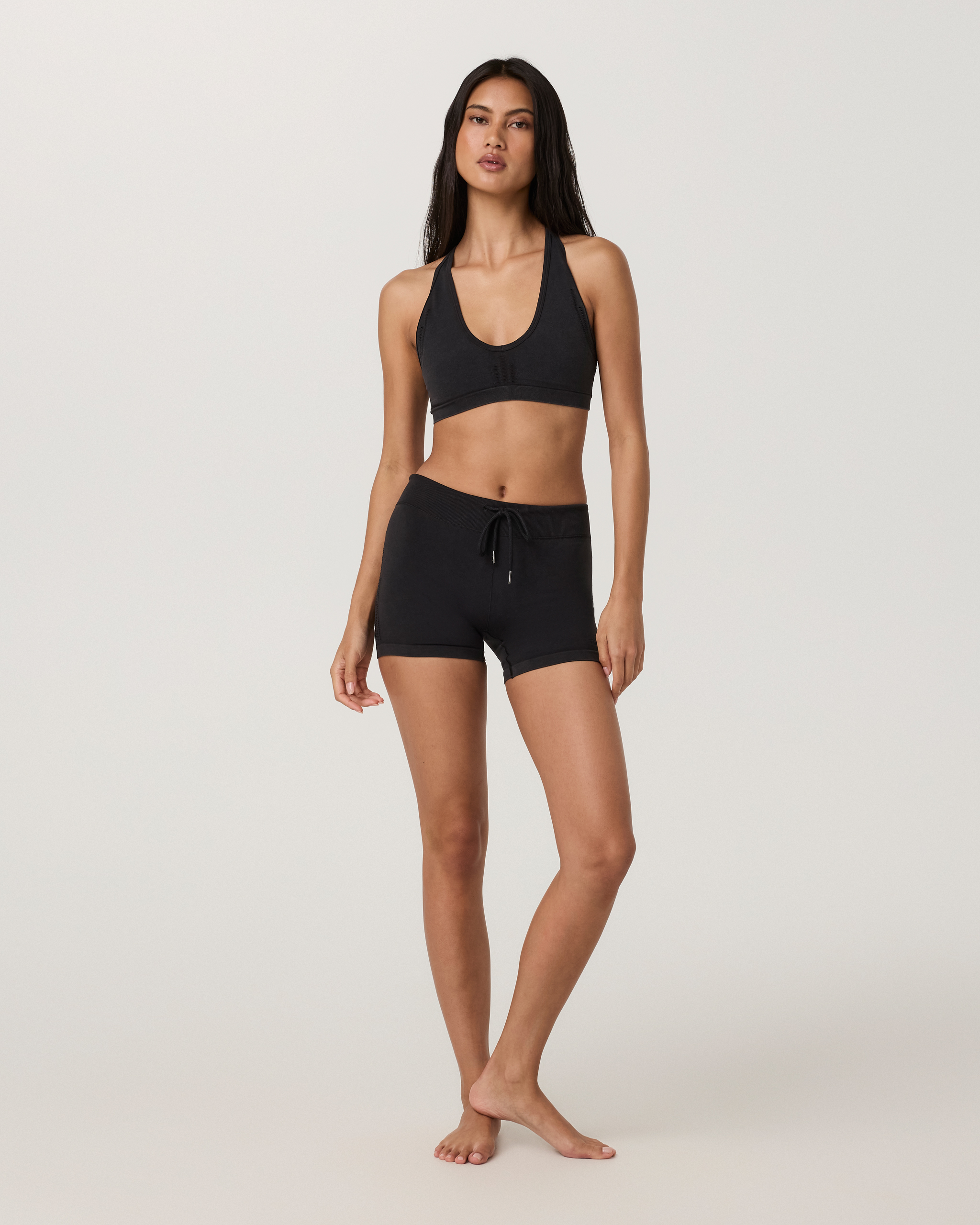 Pointelle Seamless Short 4 | Black - Image 4