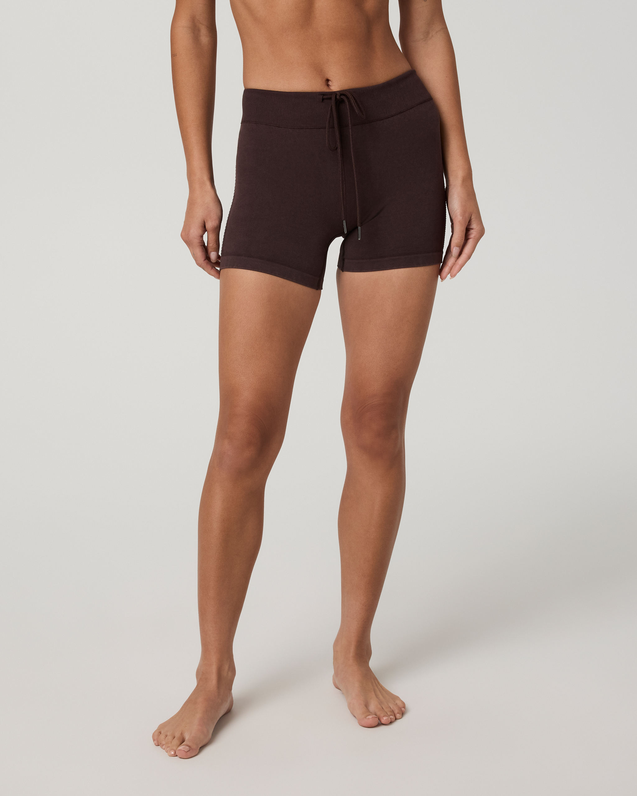 Pointelle Seamless Short 4 | French Roast
