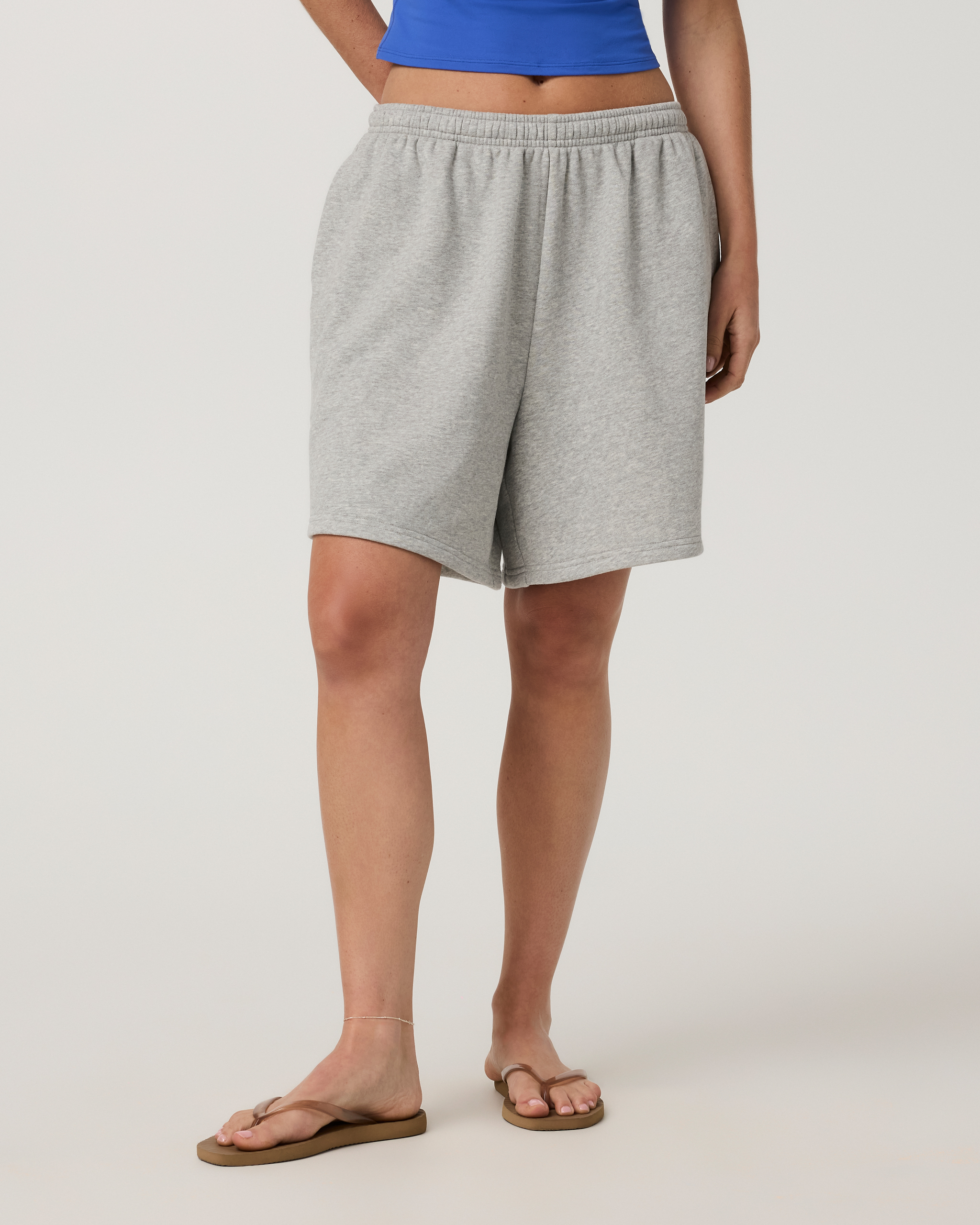 Sedona Retro Boyfriend Short | Light Heather Grey - Image 5