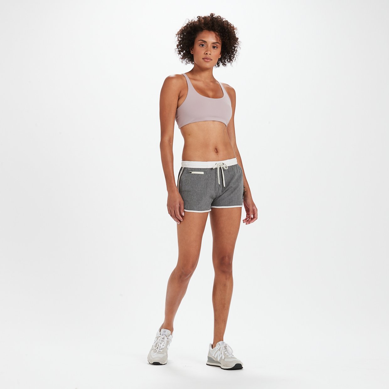 Tavi Short | Grey Linen Texture - Image 4