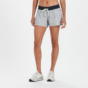 Clementine Short 4 | Grey Twill Texture