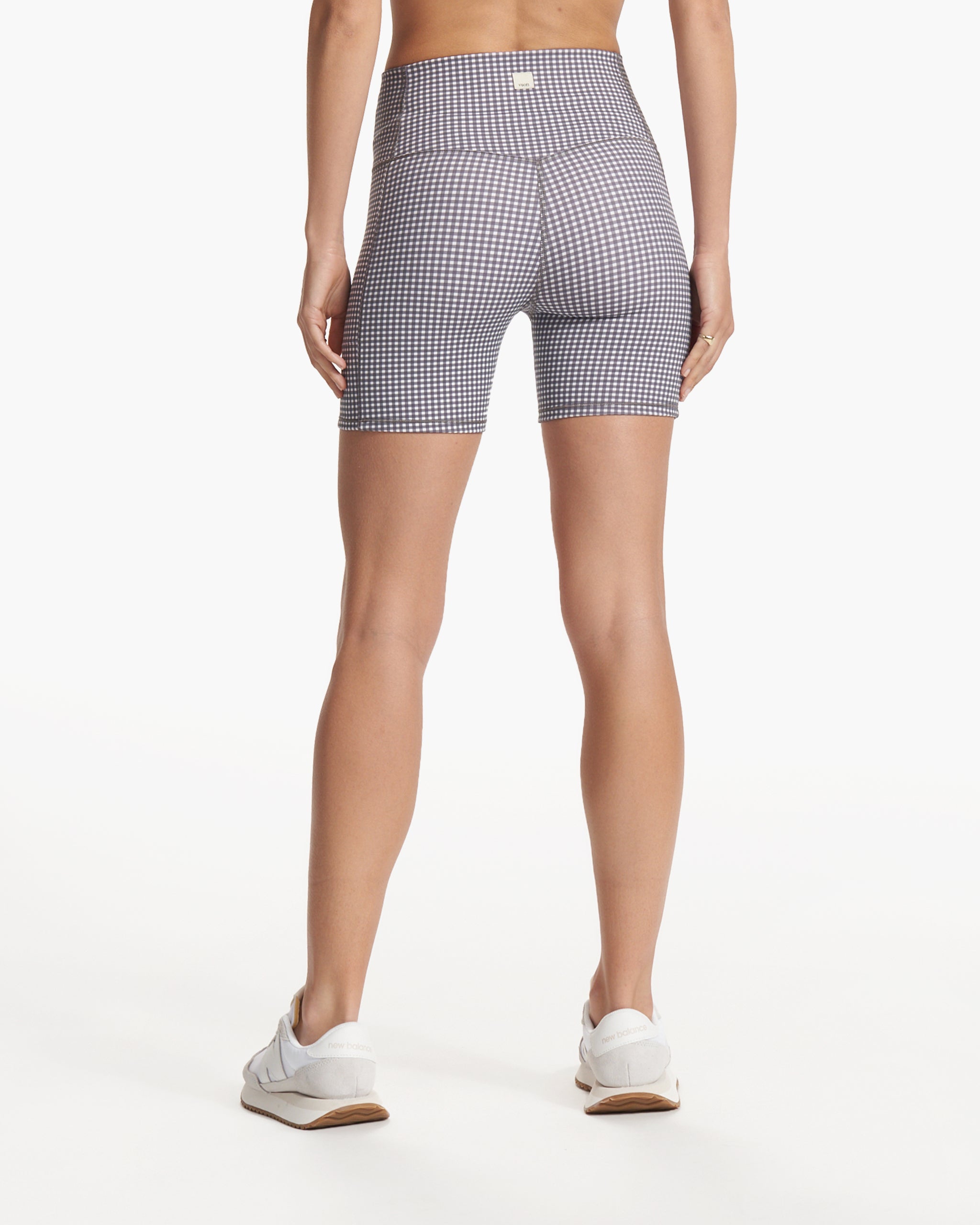 Studio Pocket Short | White Gingham Plaid - Image 4