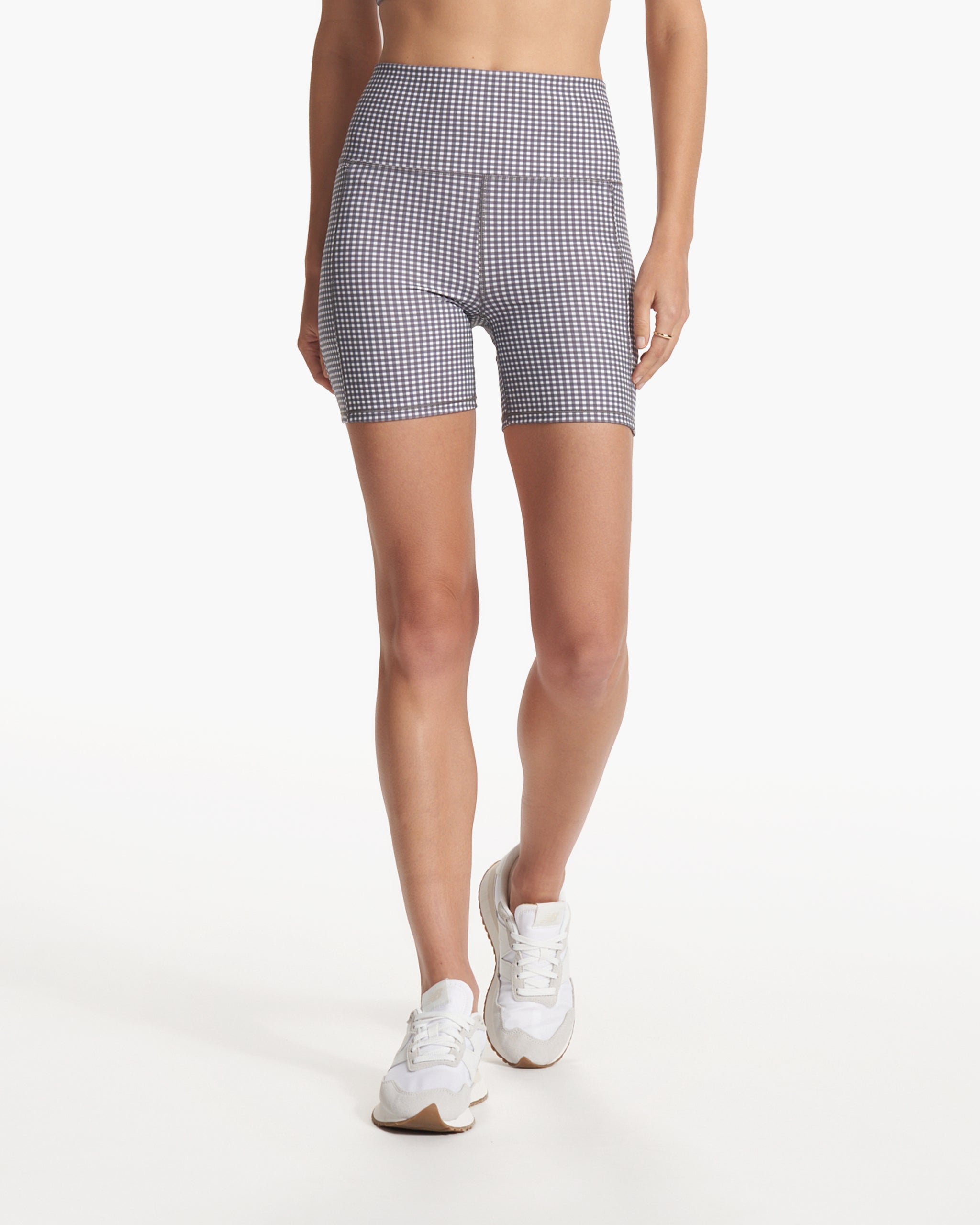 Studio Pocket Short | White Gingham Plaid - Image 2