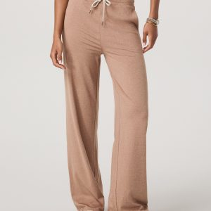 Halo Essential Wideleg Pant - Long | Nutmeg Heather