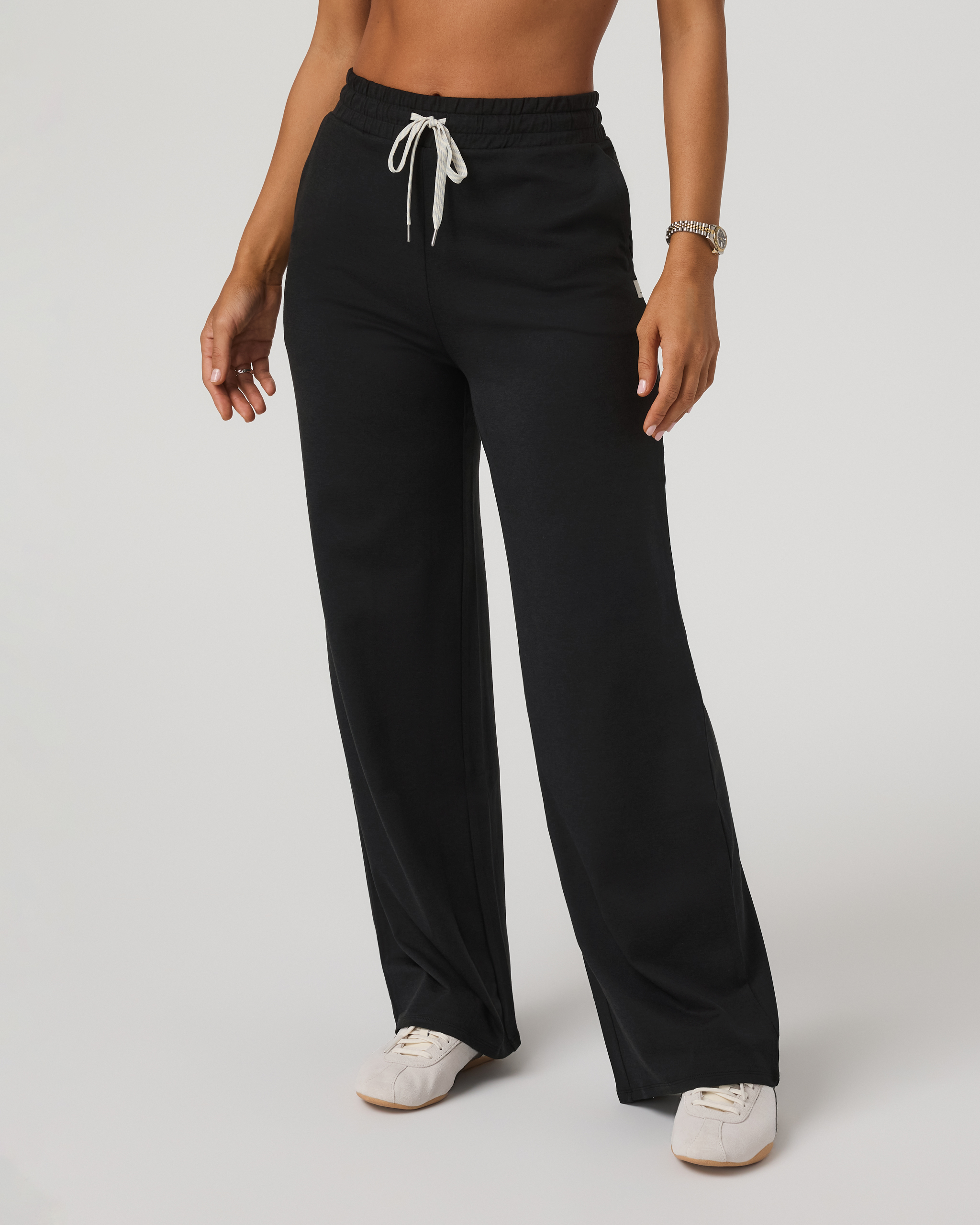 Halo Essential Wideleg Pant | Black Heather - Image 5