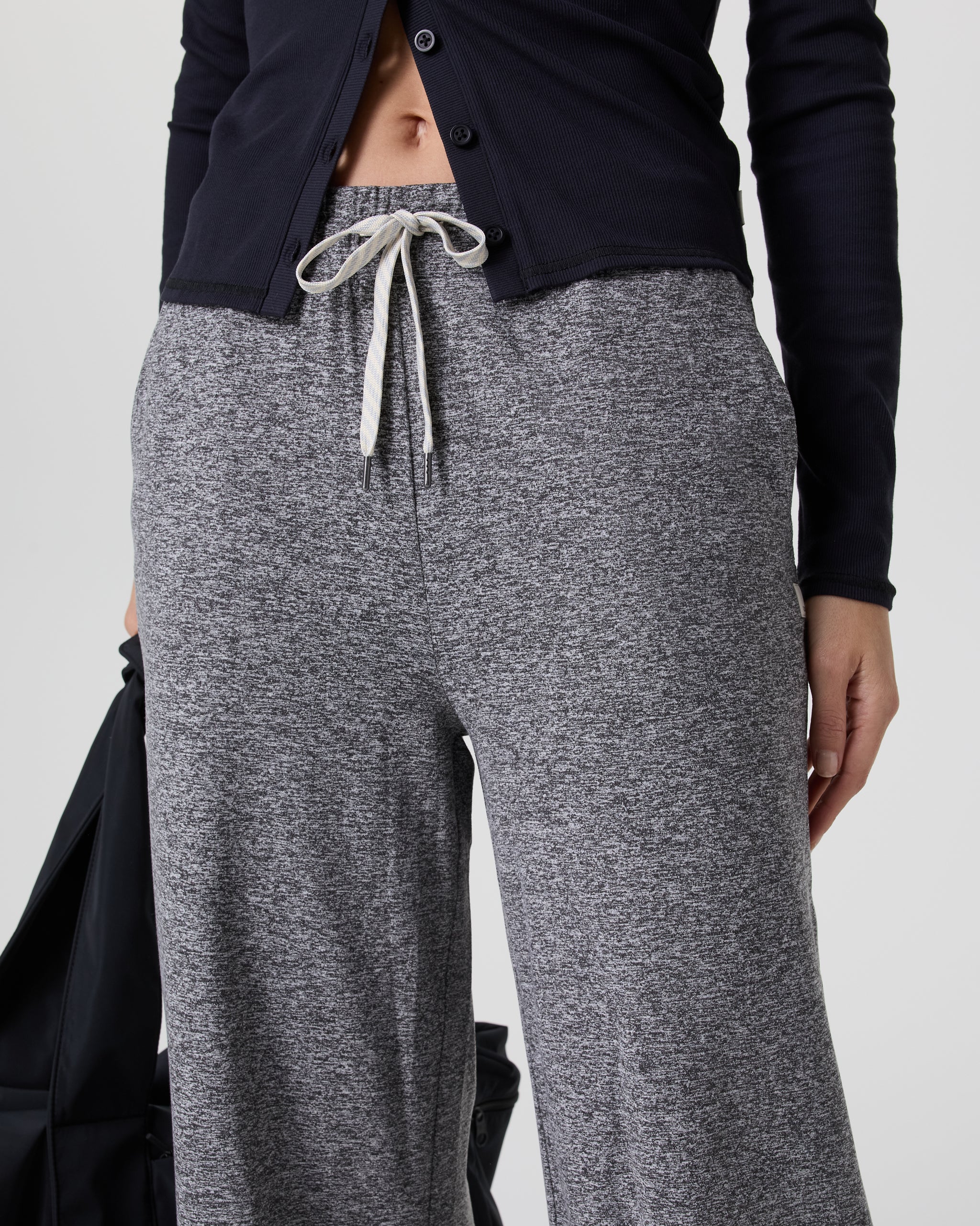 Halo Essential Wideleg Pant | Heather Grey - Image 4