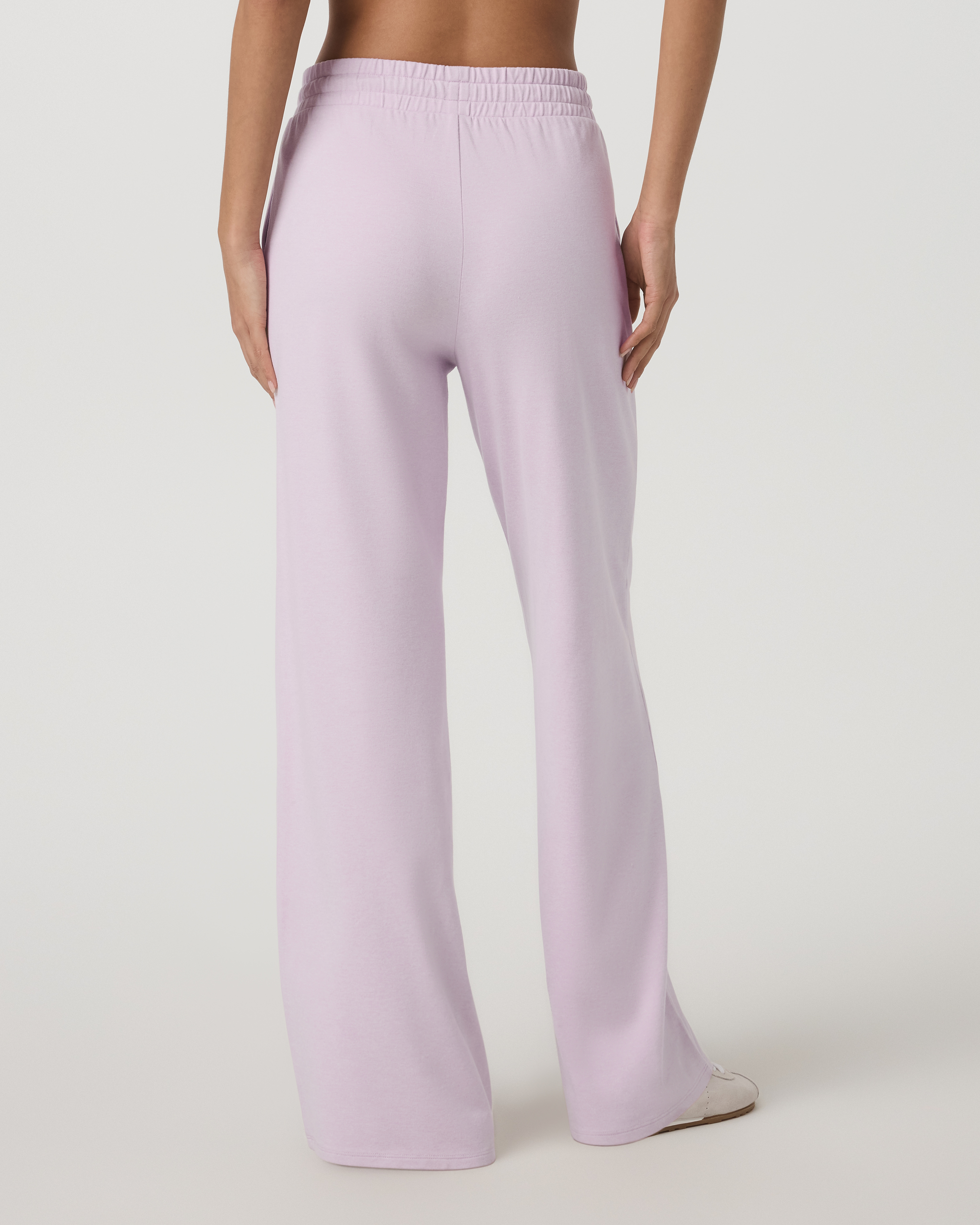 Halo Essential Wideleg Pant | Lilac Breeze Heather - Image 3