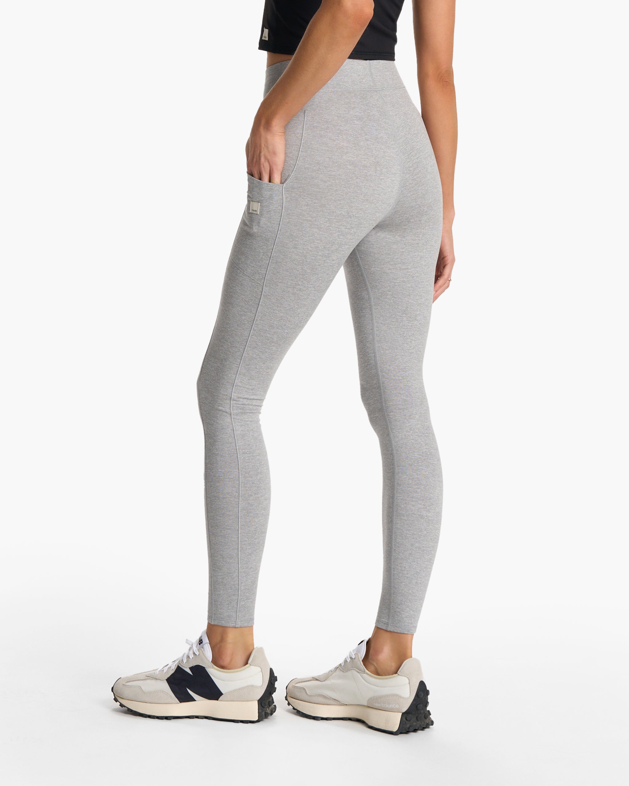 Granite Pocket Legging | Light Heather Grey - Image 3