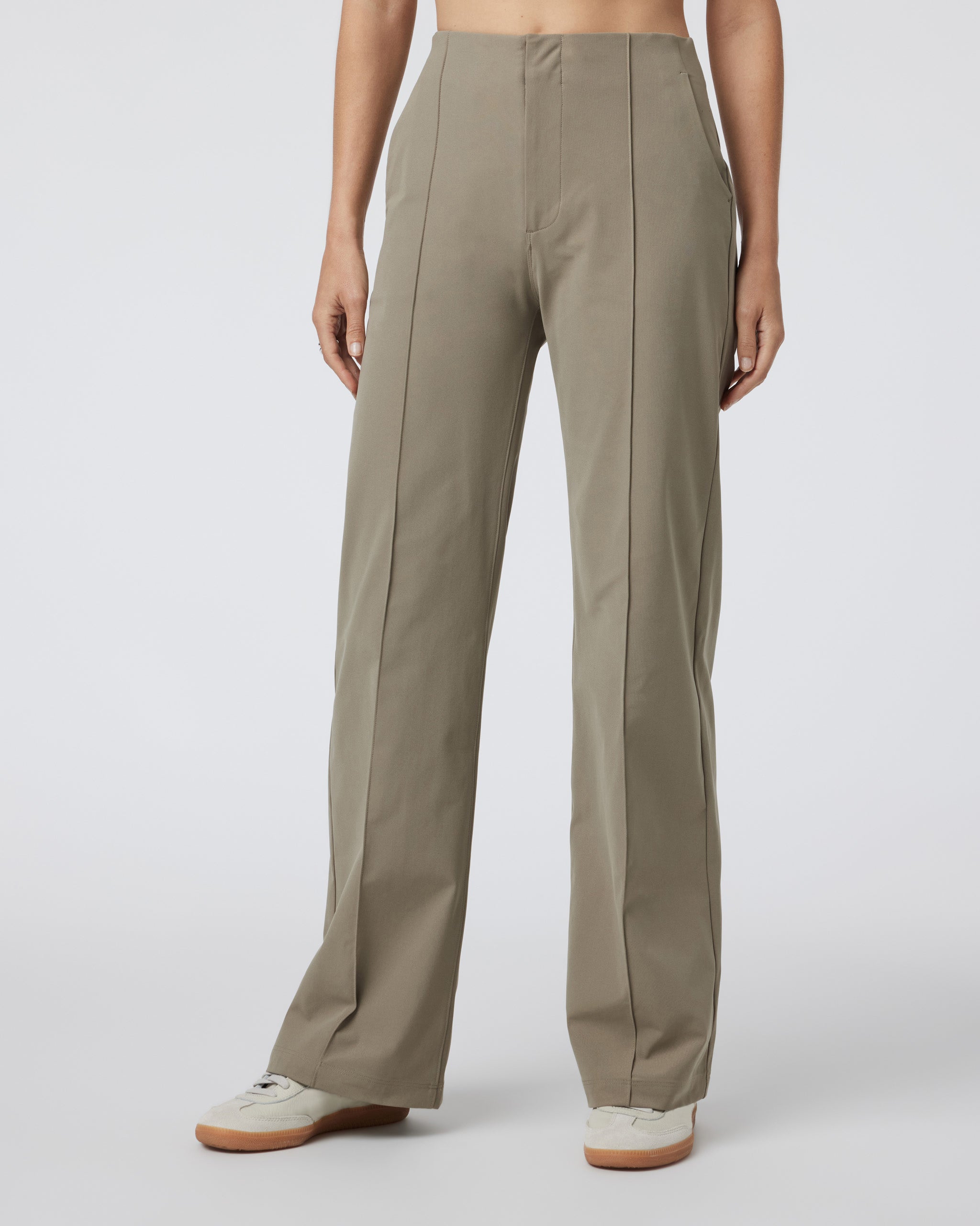 Womens Vuori Meta™ Wideleg Pant | Taupe - Image 2